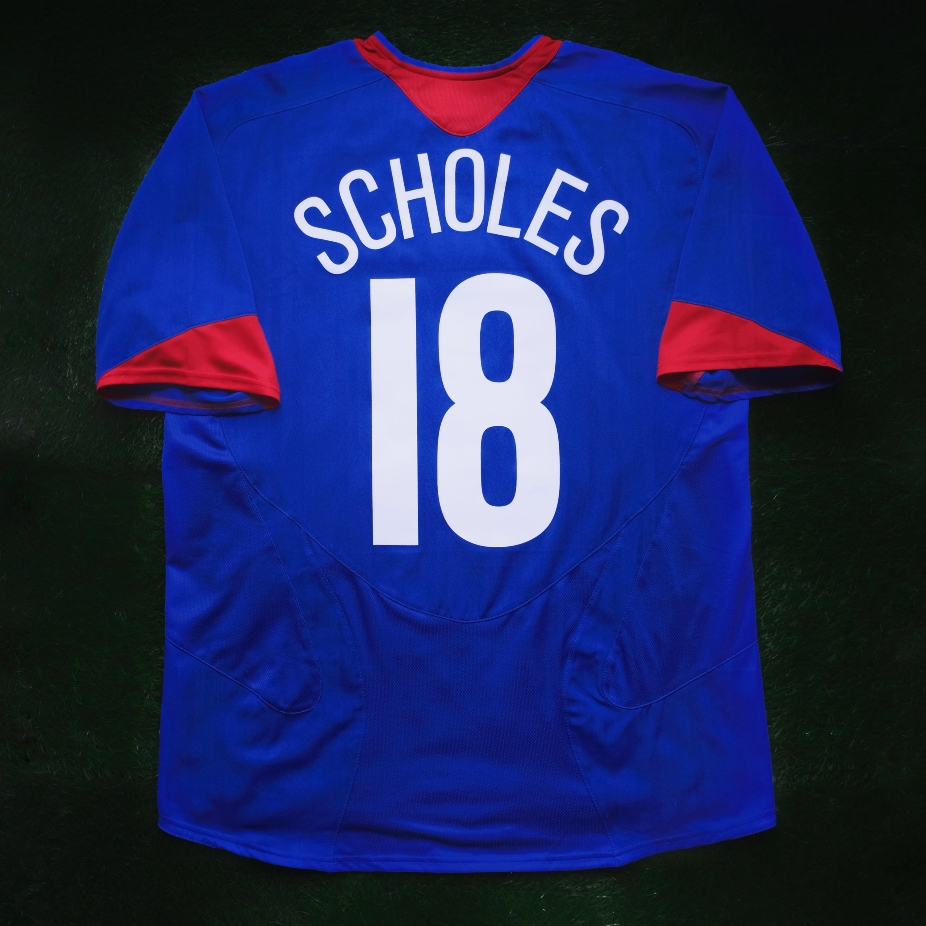 2005/06 Man Utd #18 SCHOLES Away Jersey (L)