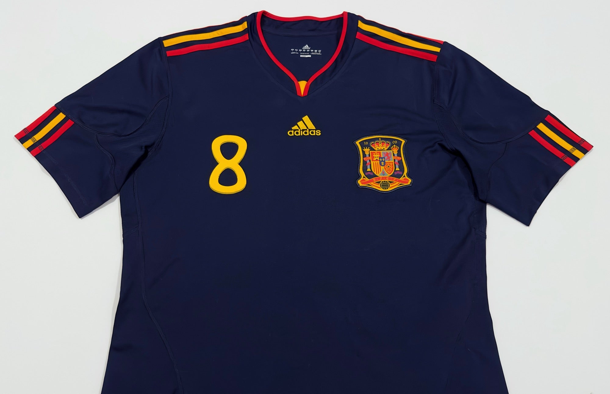 2010 Spain #8 XAVI Away Jersey (L)