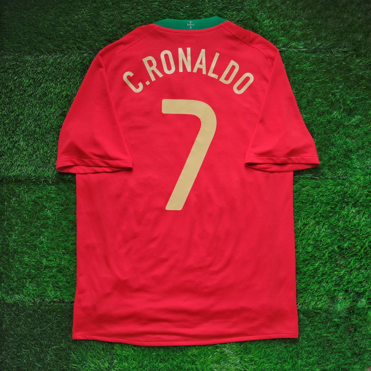 2008/10 Portugal #7 C.RONALDO Home Jersey (M)