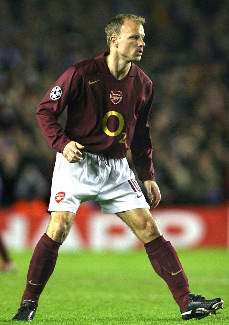 2005/06 Arsenal #10 BERGKAMP Home Jersey (L) L/S – Double Kick