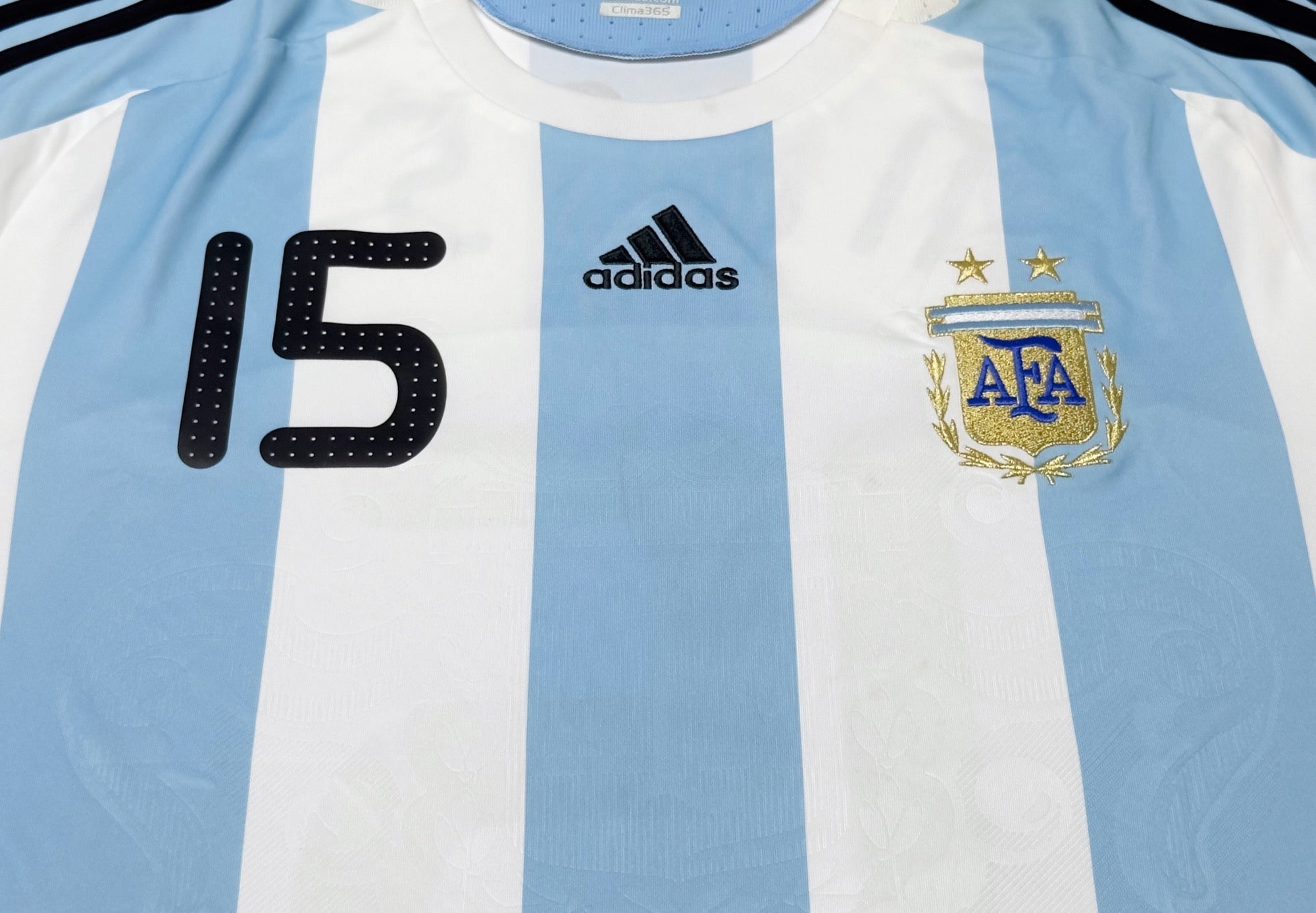 2007/09 Argentina #15 MESSI Home Jersey (XL)