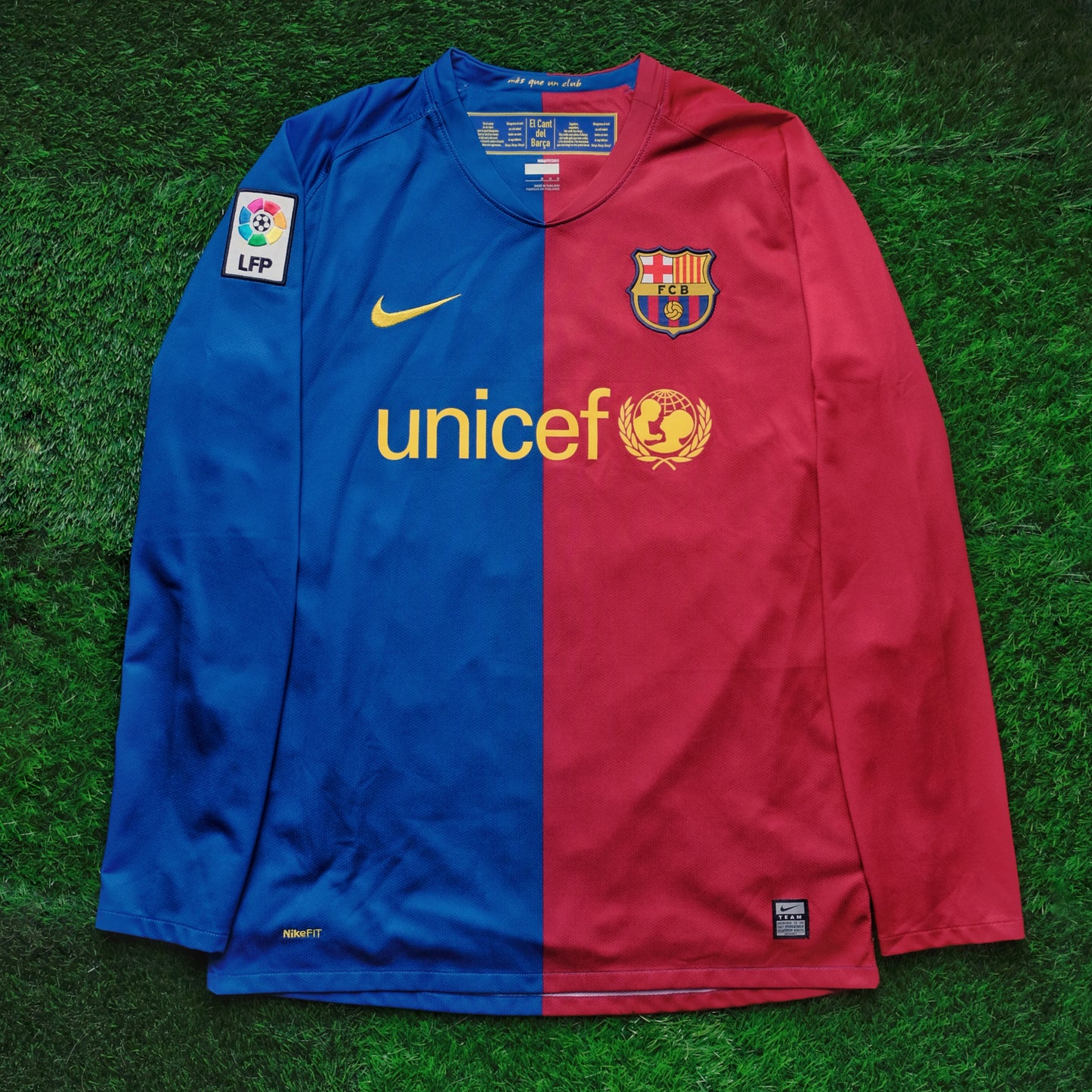 2008/09 Barcelona #10 MESSI Home Jersey (M) L/S