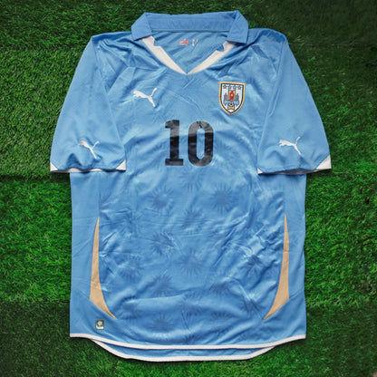 2010/12 Uruguay #10 FORLAN Home Jersey (L)