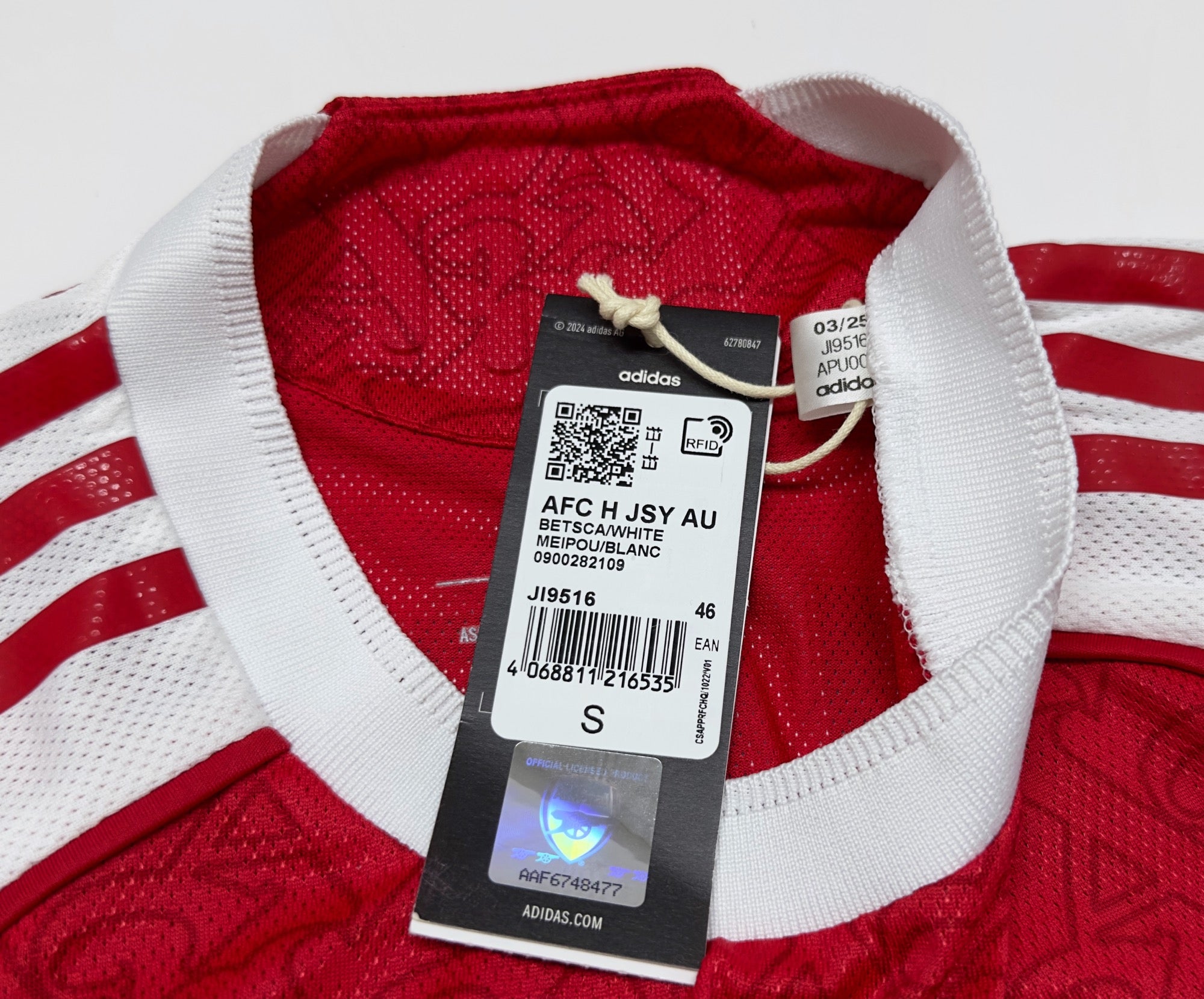 2025/26 Arsenal #33 CALAFIORI Home Jersey (S)