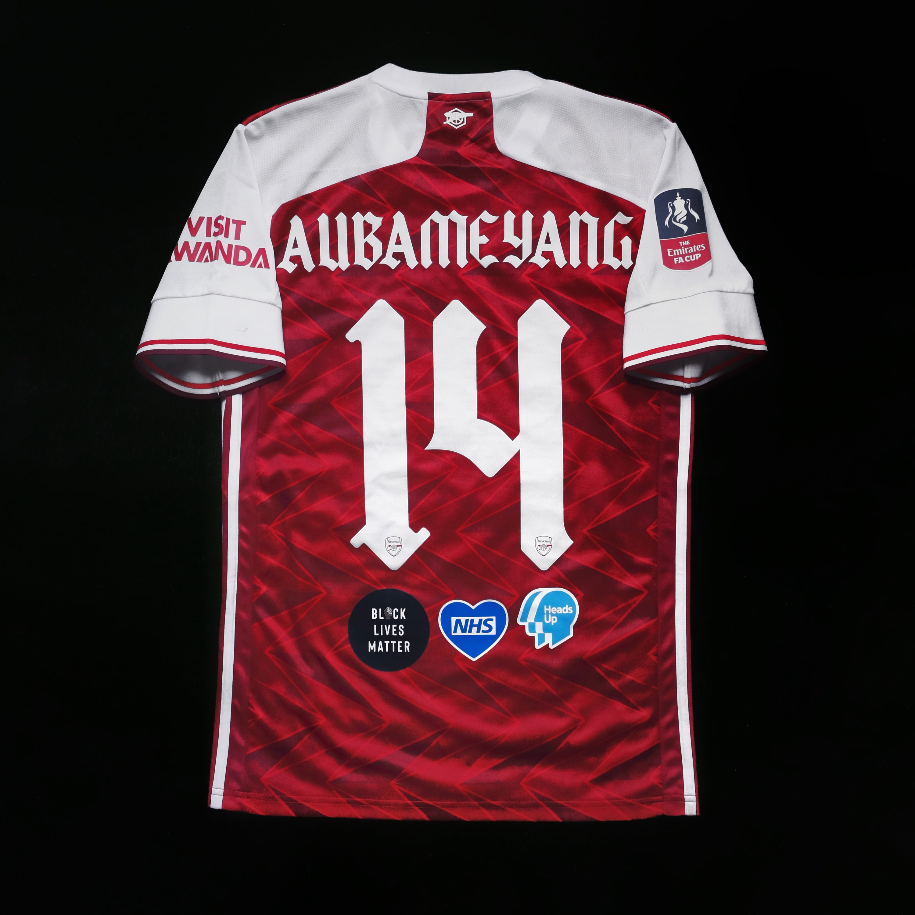 2020/21 Arsenal #14 AUBAMEYANG Home Jersey (S)