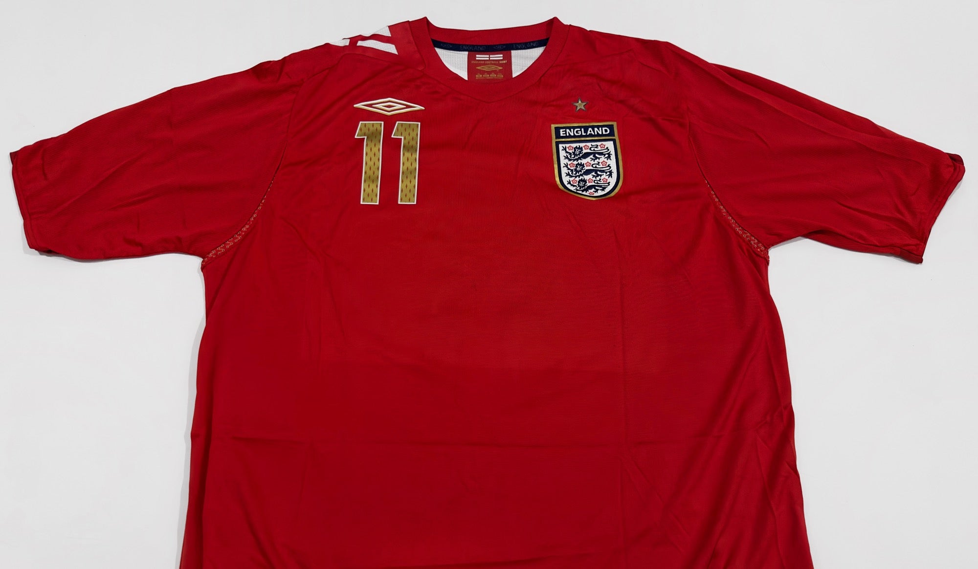 2006/08 England #11 BENTLEY Away Jersey (XL)
