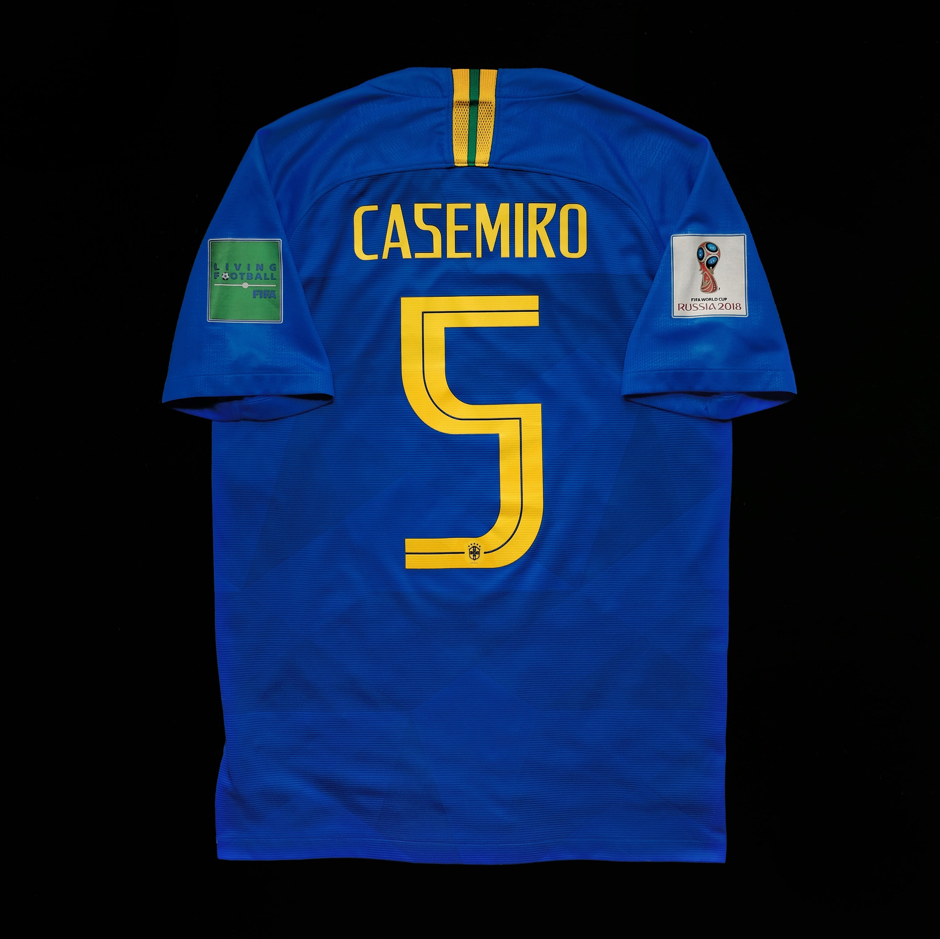2018 Brazil #5 CASEMIRO Away Jersey (S)