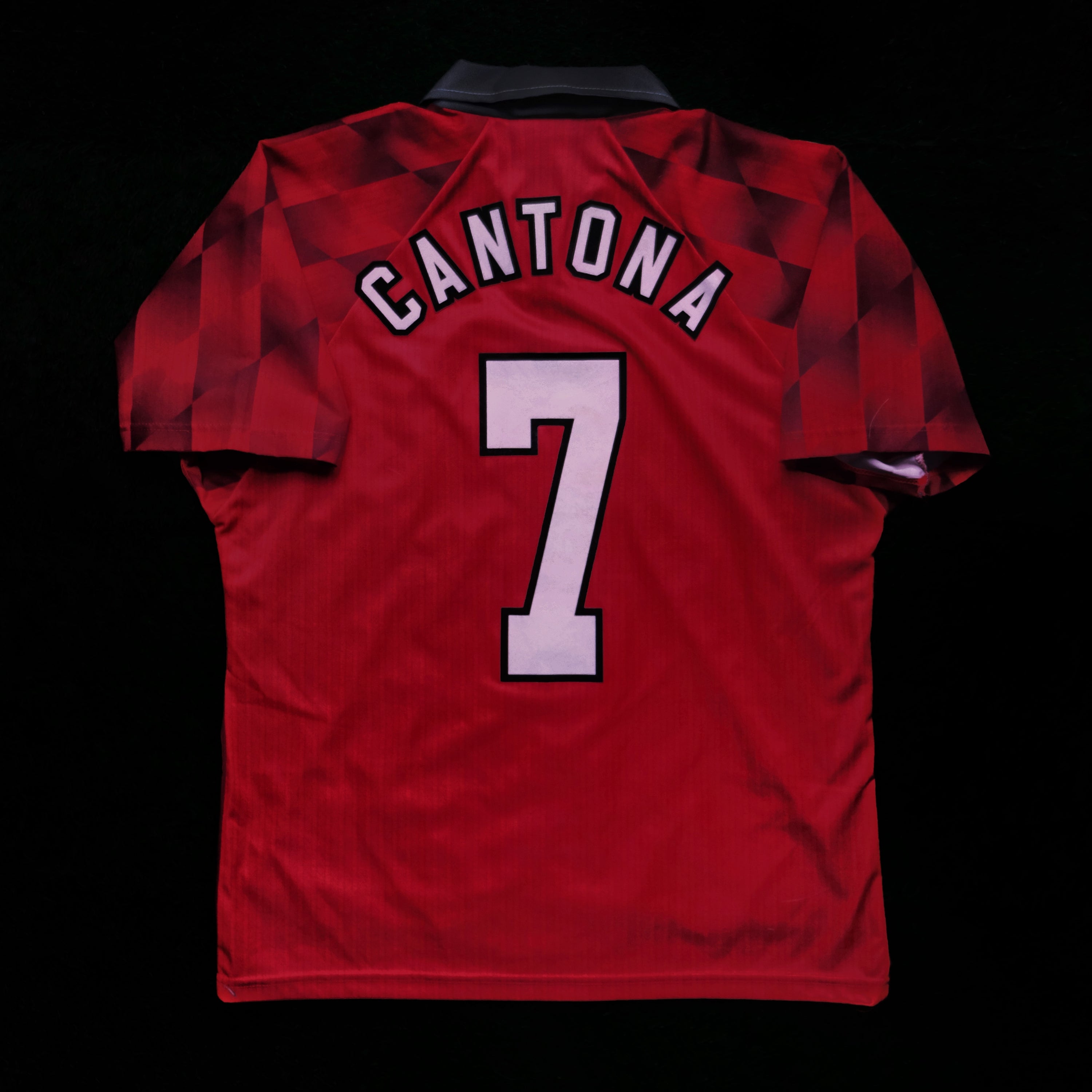 1996/98 Man Utd #7 CANTONA Home Jersey (M)