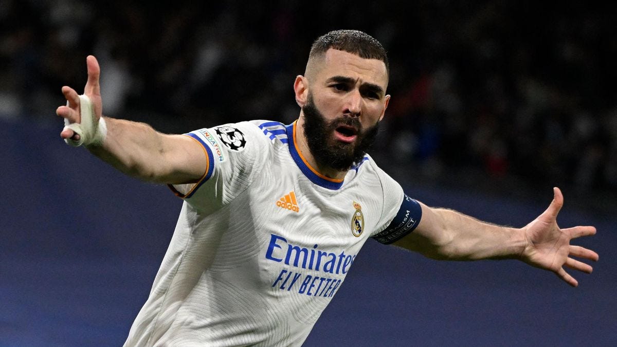 2021/22 Real Madrid #9 BENZEMA Home Jersey (M)