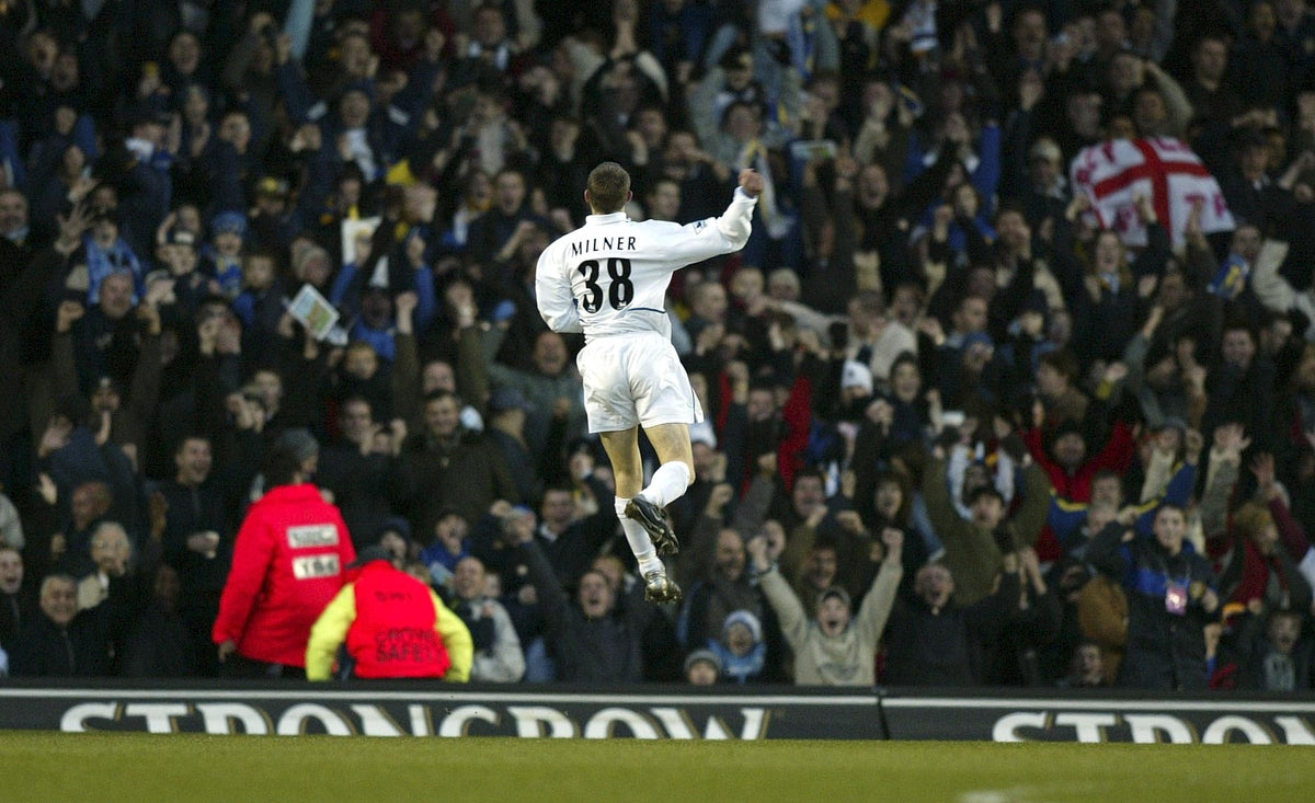 2002/03 Leeds United #38 MILNER Home Jersey (L) L/S