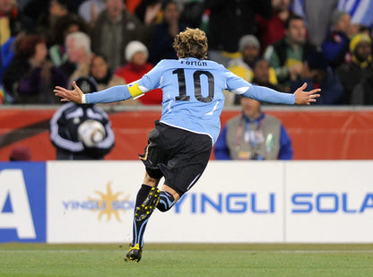 2010/12 Uruguay #10 FORLAN Home Jersey (L)