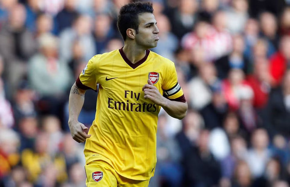 2010/12 Arsenal #4 FABREGAS Away Jersey (XL)