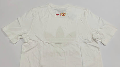 adidas Man Utd Old Trafford Trefoil T-Shirt White (S)