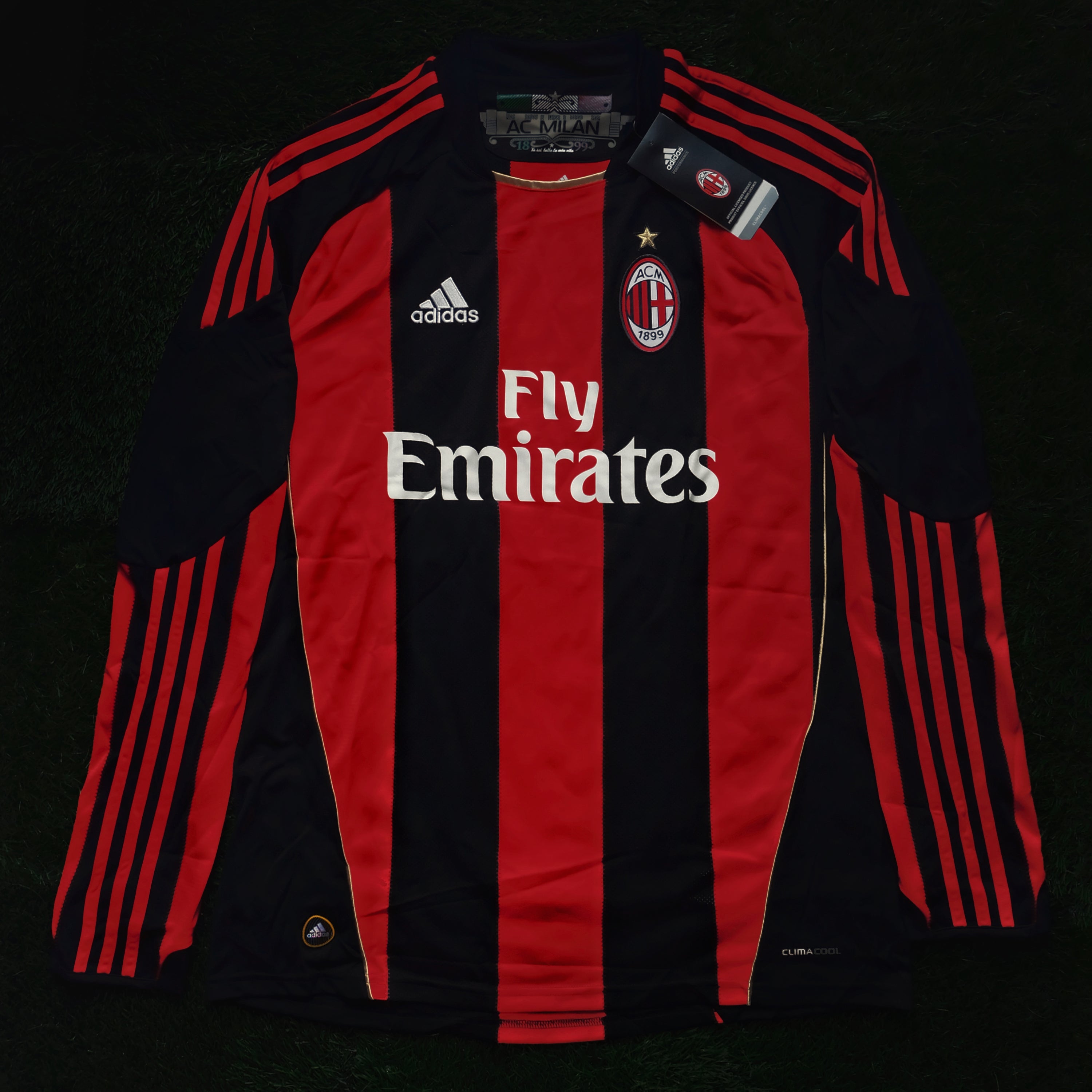2010/11 AC Milan Home Jersey (L) L/S