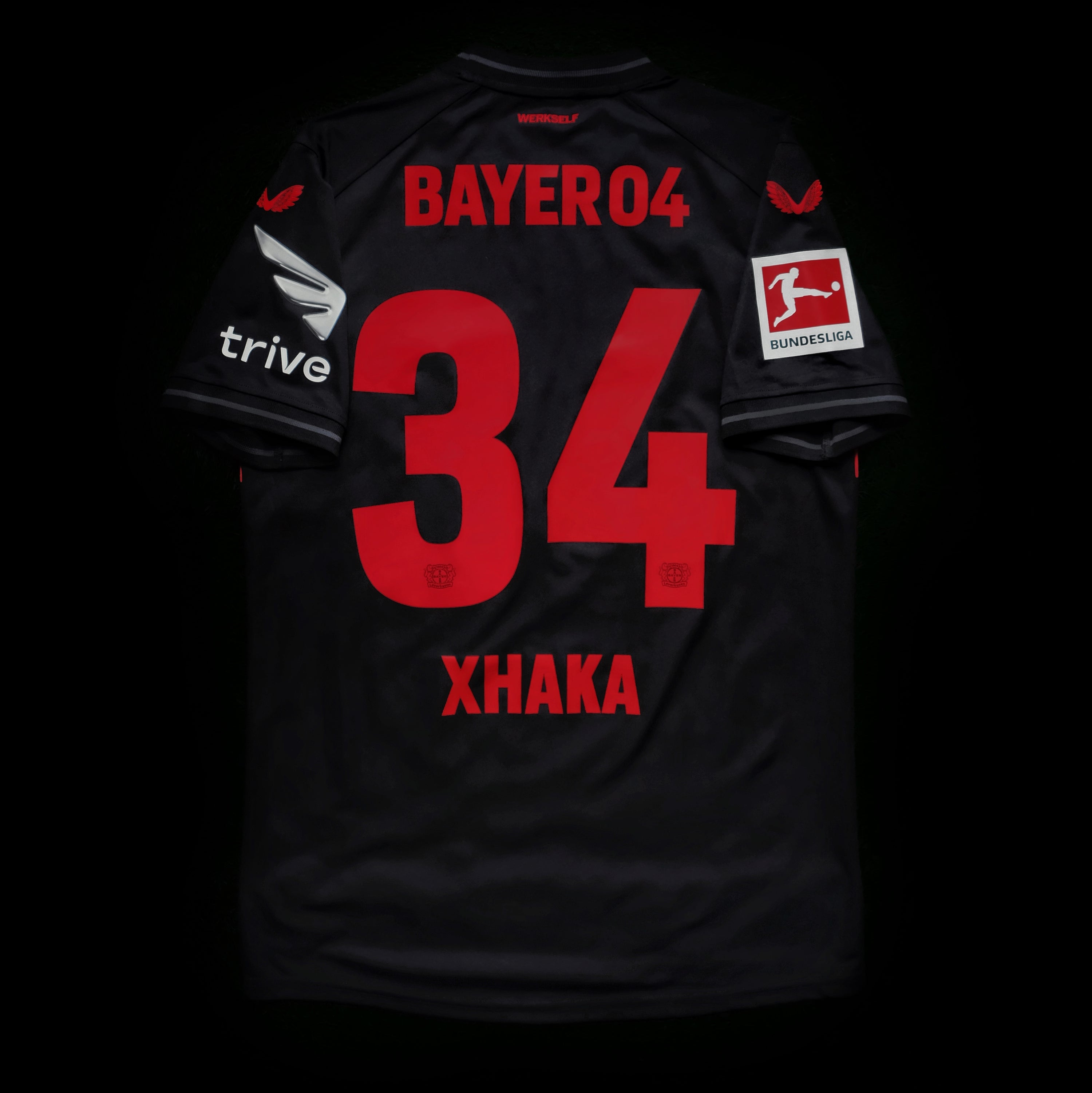 2023/24 Bayer Leverkusen #34 XHAKA Home Jersey (S)