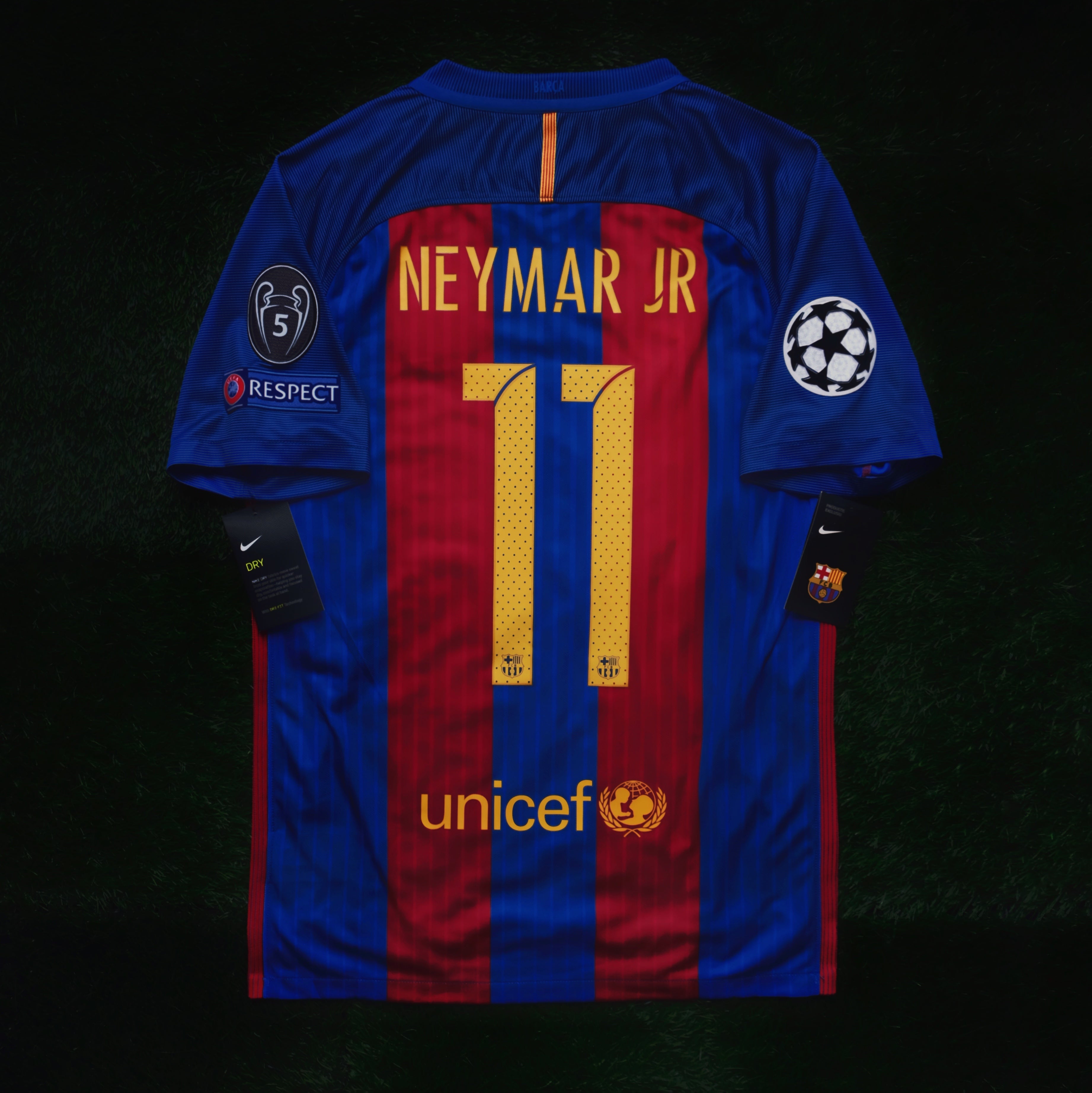 2016/17 Barcelona #11 NEYMAR JR Home Jersey (S) – Double Kick