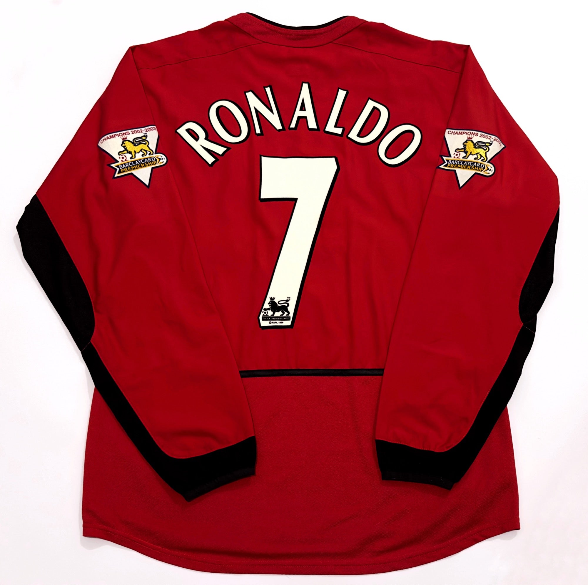 2003/04 Man Utd #7 RONALDO Home Jersey (M) L/S