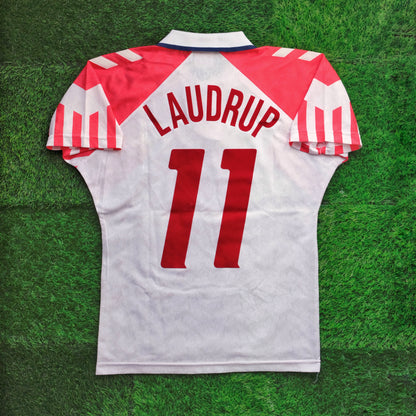 1992/94 Denmark #11 LAUDRUP Away Jersey (M)