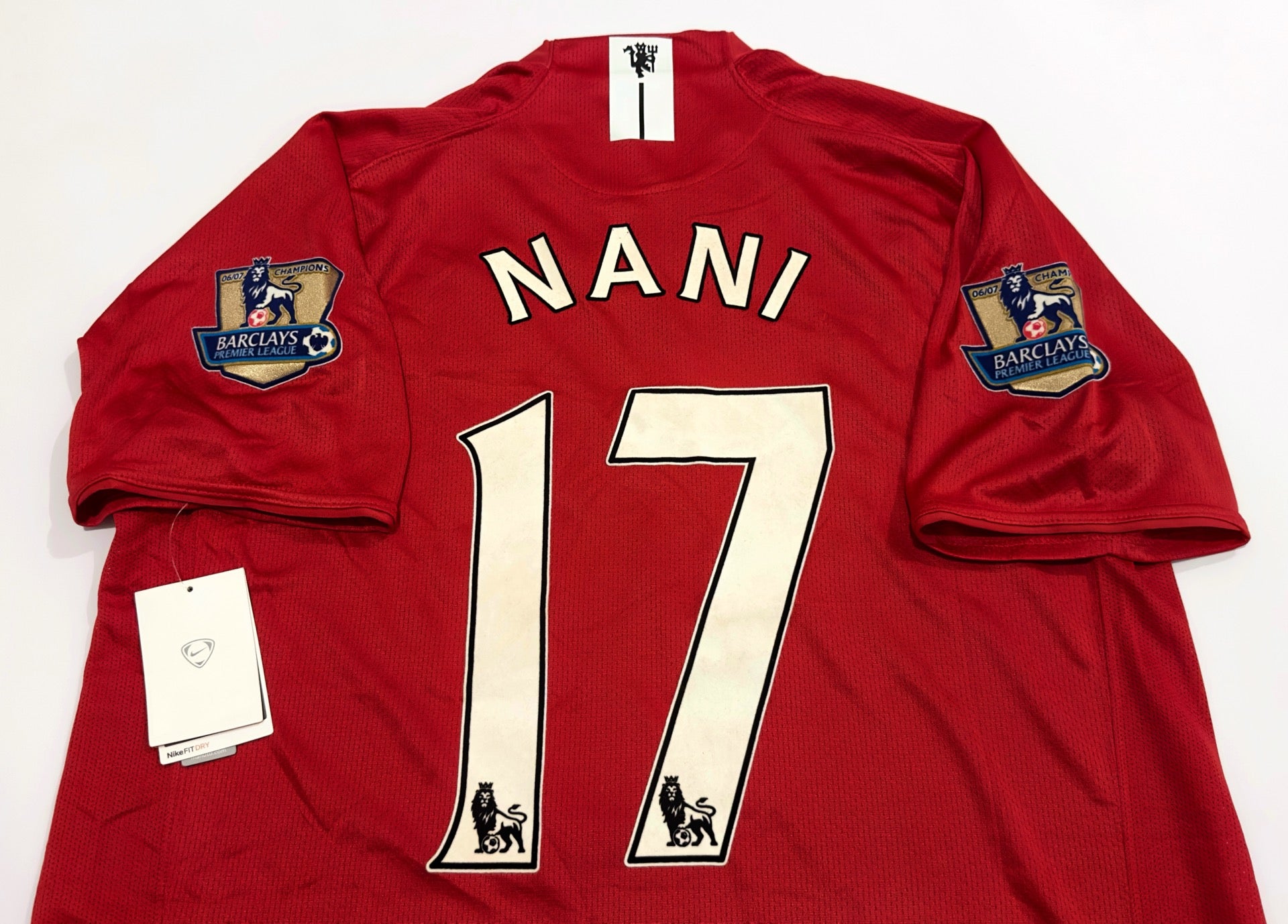 2007/08 Man Utd #17 NANI Home Jersey (L) – Double Kick Football