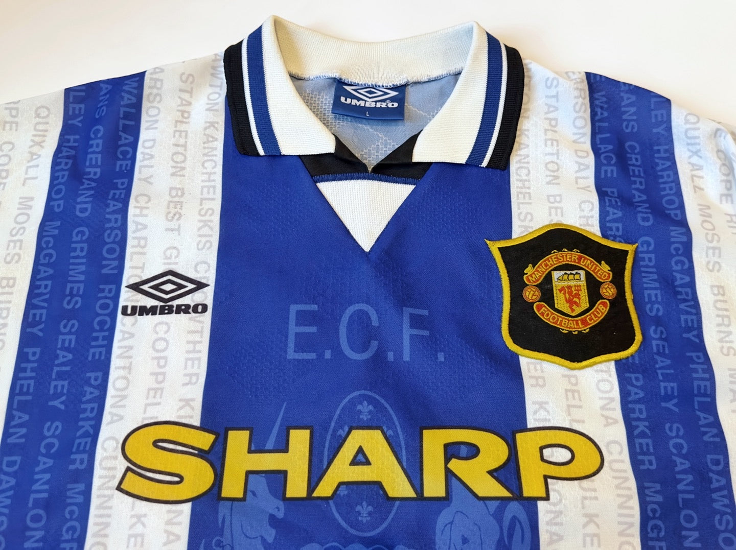 1994/97 Man Utd #10 BECKHAM Away Jersey (L)