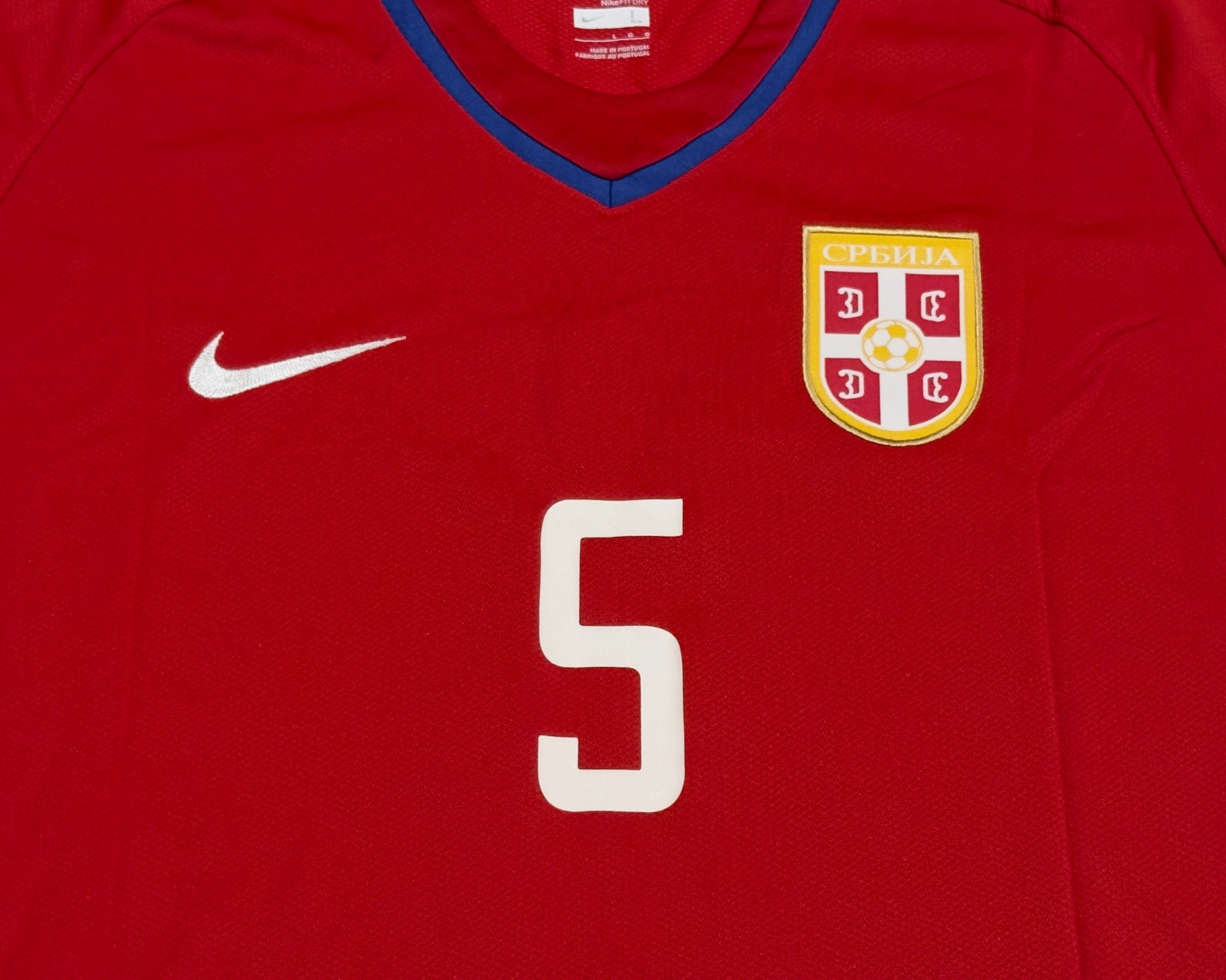 2008/10 Serbia #5 VIDIC Home Jersey (L)