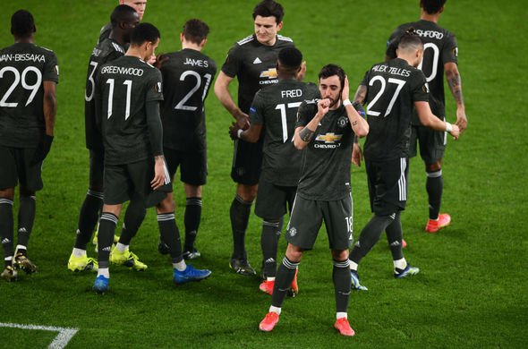 2020/21 Man Utd #18 B. FERNANDES Away Jersey (XL)