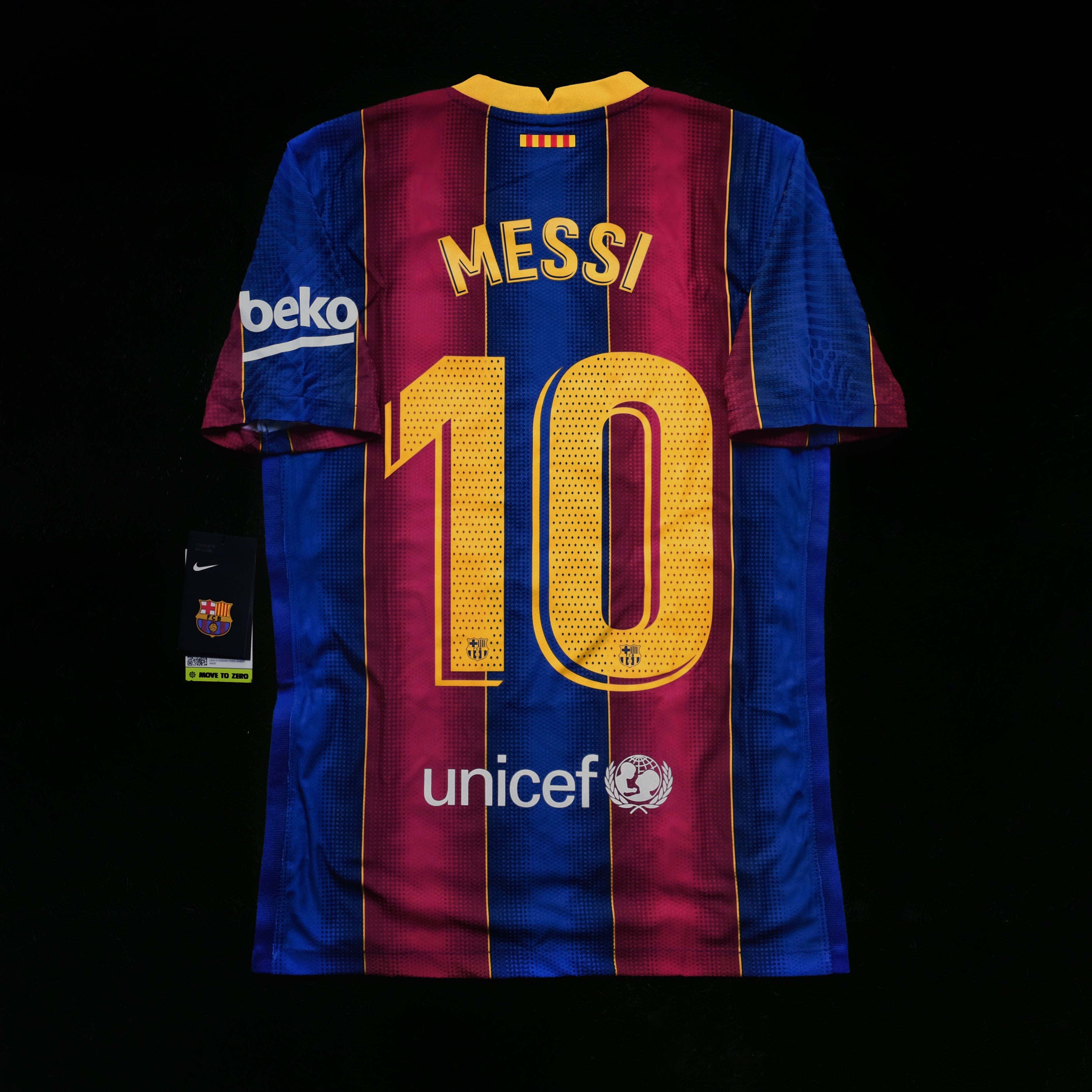 2020/21 Barcelona #10 MESSI Home Jersey (S) – Double Kick Football