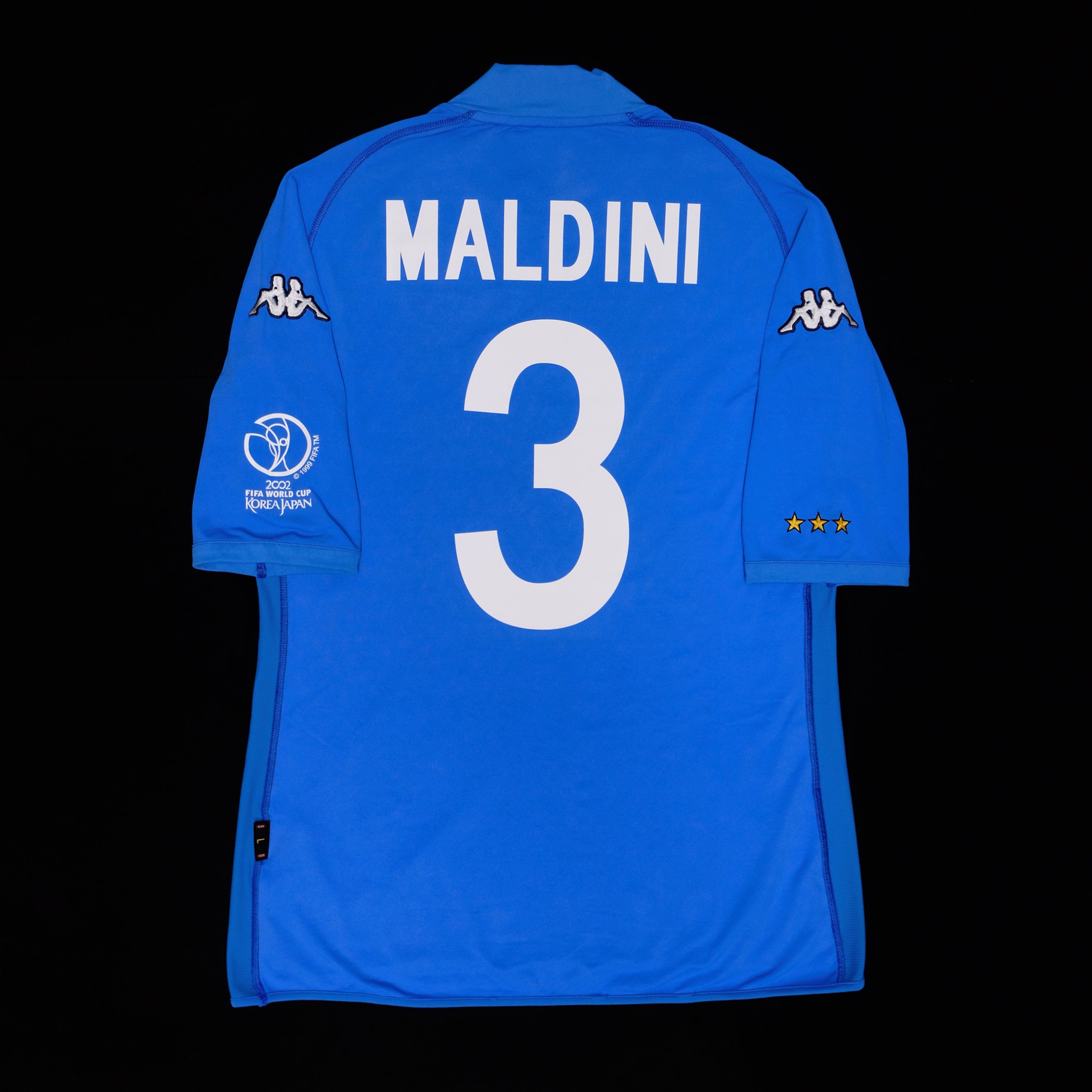 2002 Italy #3 MALDINI Home Jersey (L)