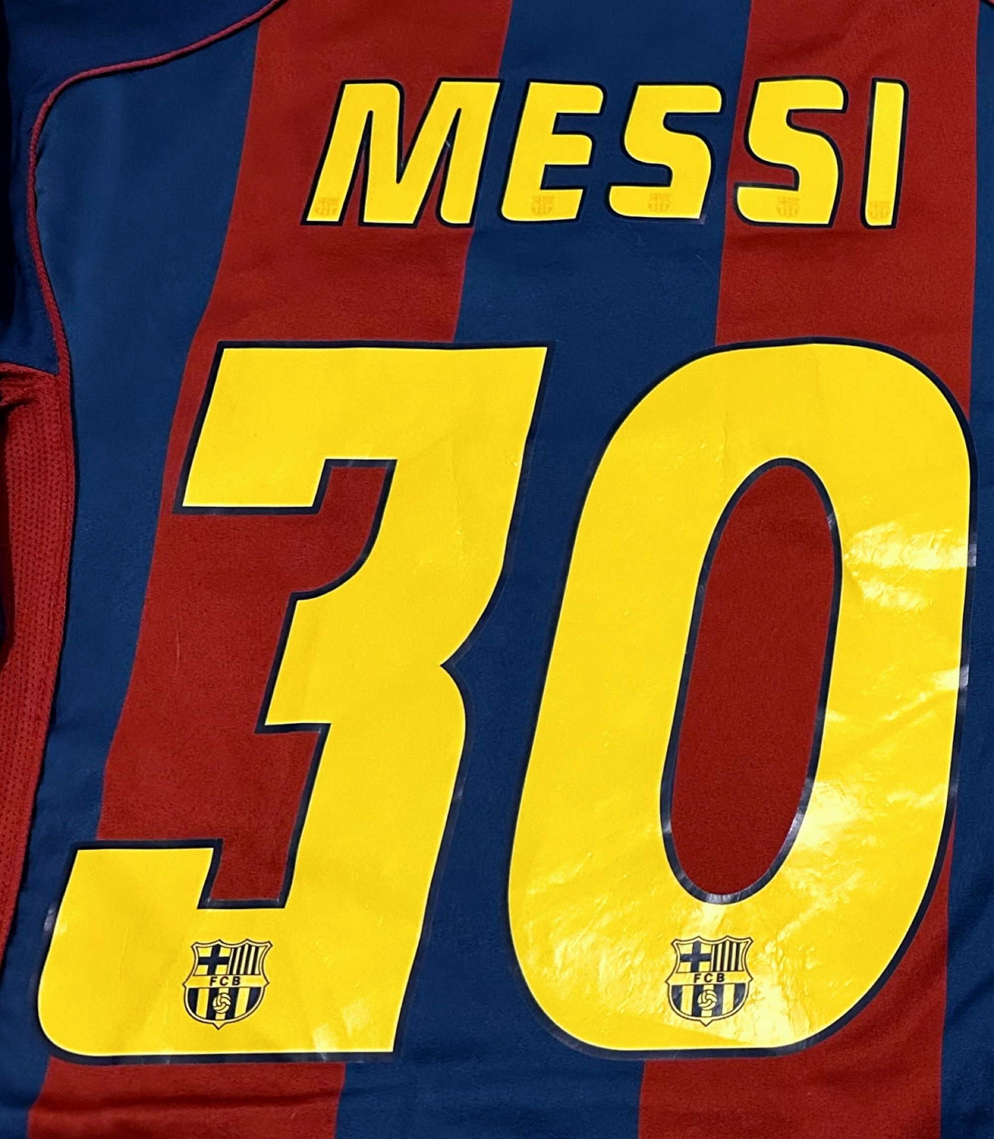 2004/05 Barcelona #30 MESSI Home Jersey (L) – Double Kick Football