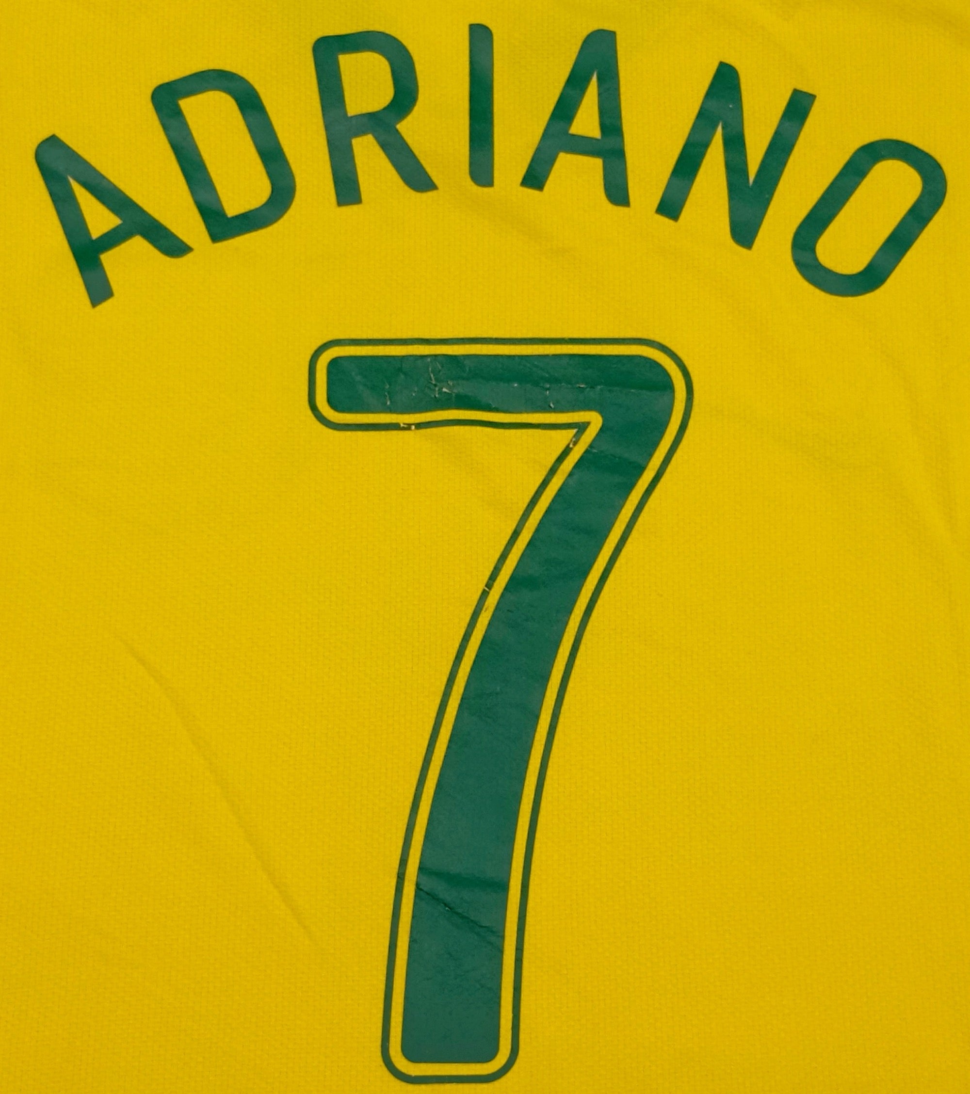 2006/08 Brazil #7 ADRIANO Home Jersey (L)