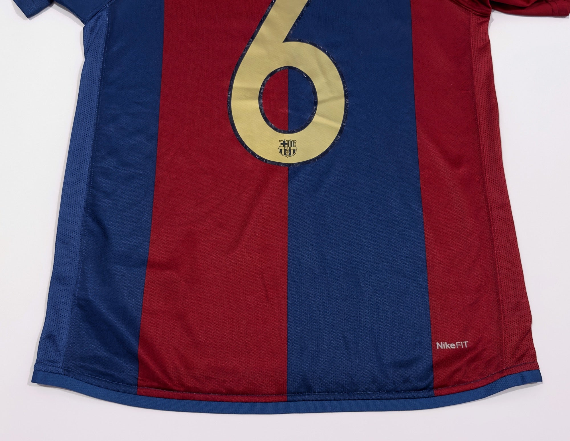 2006/07 Barcelona #6 XAVI Home Jersey (S)