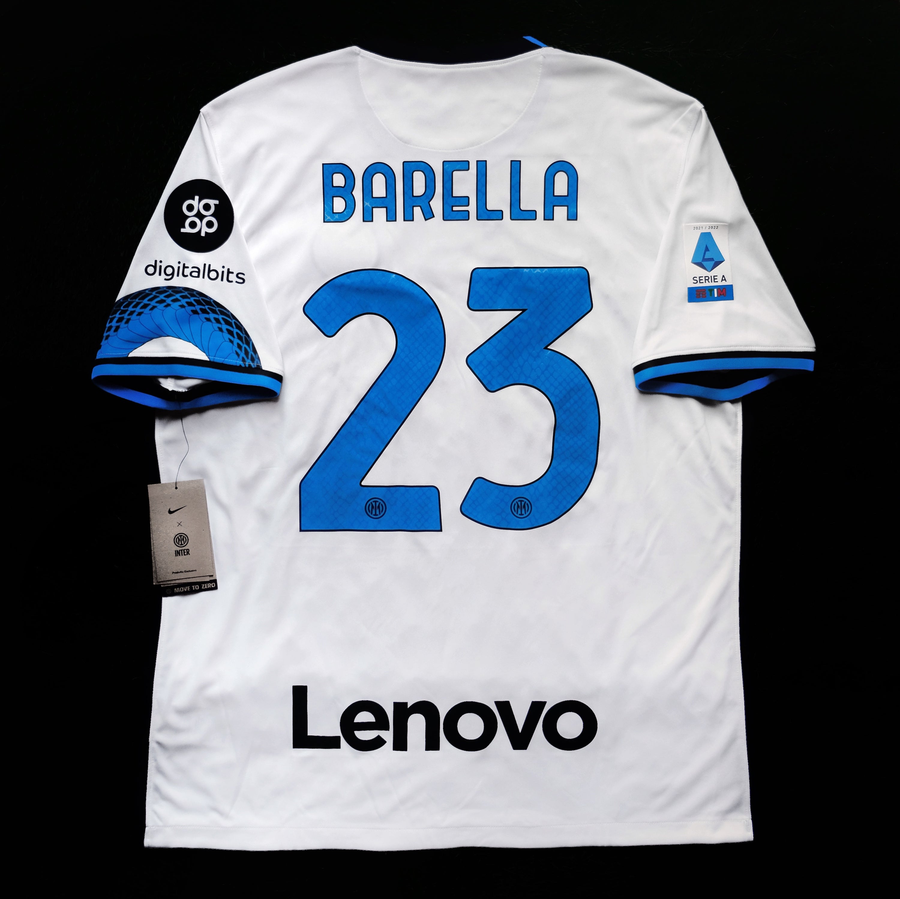 2021/22 Inter Milan #23 BARELLA Away Jersey (XL)
