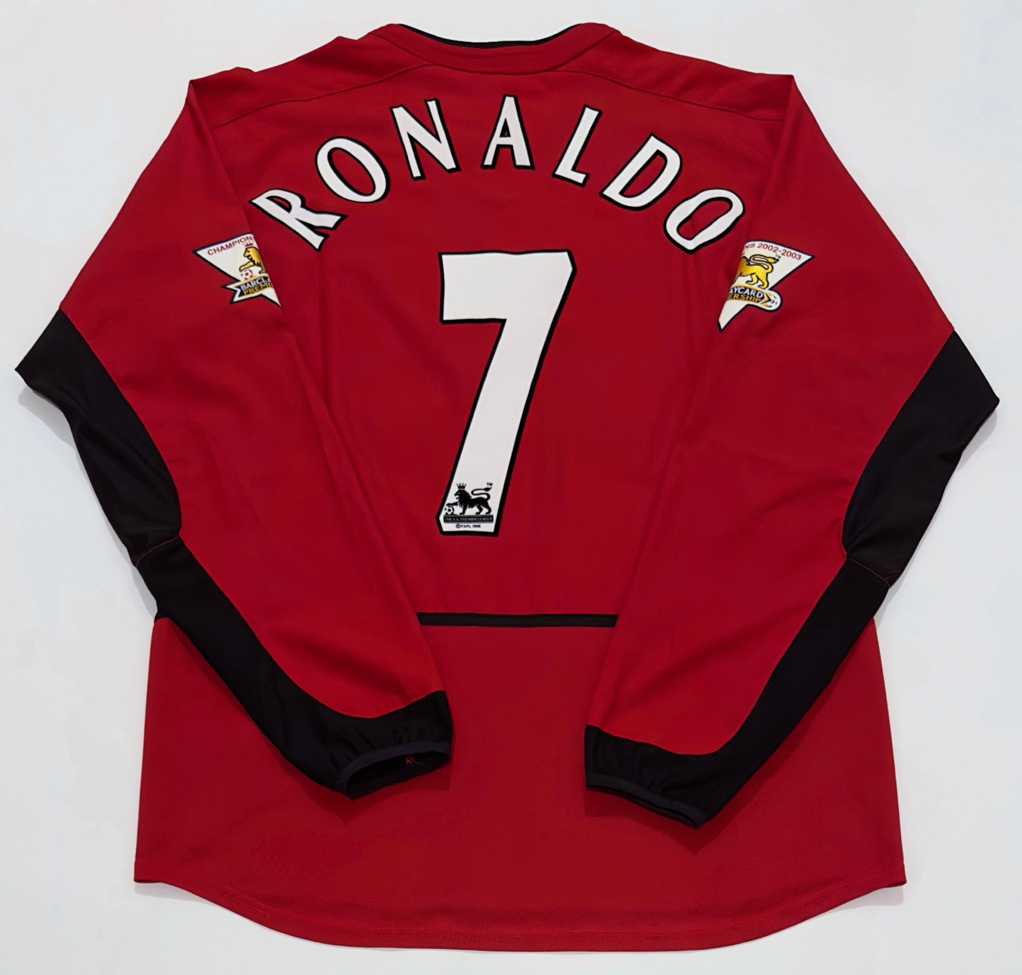2003/04 Man Utd #7 RONALDO Home Jersey (M) L/S