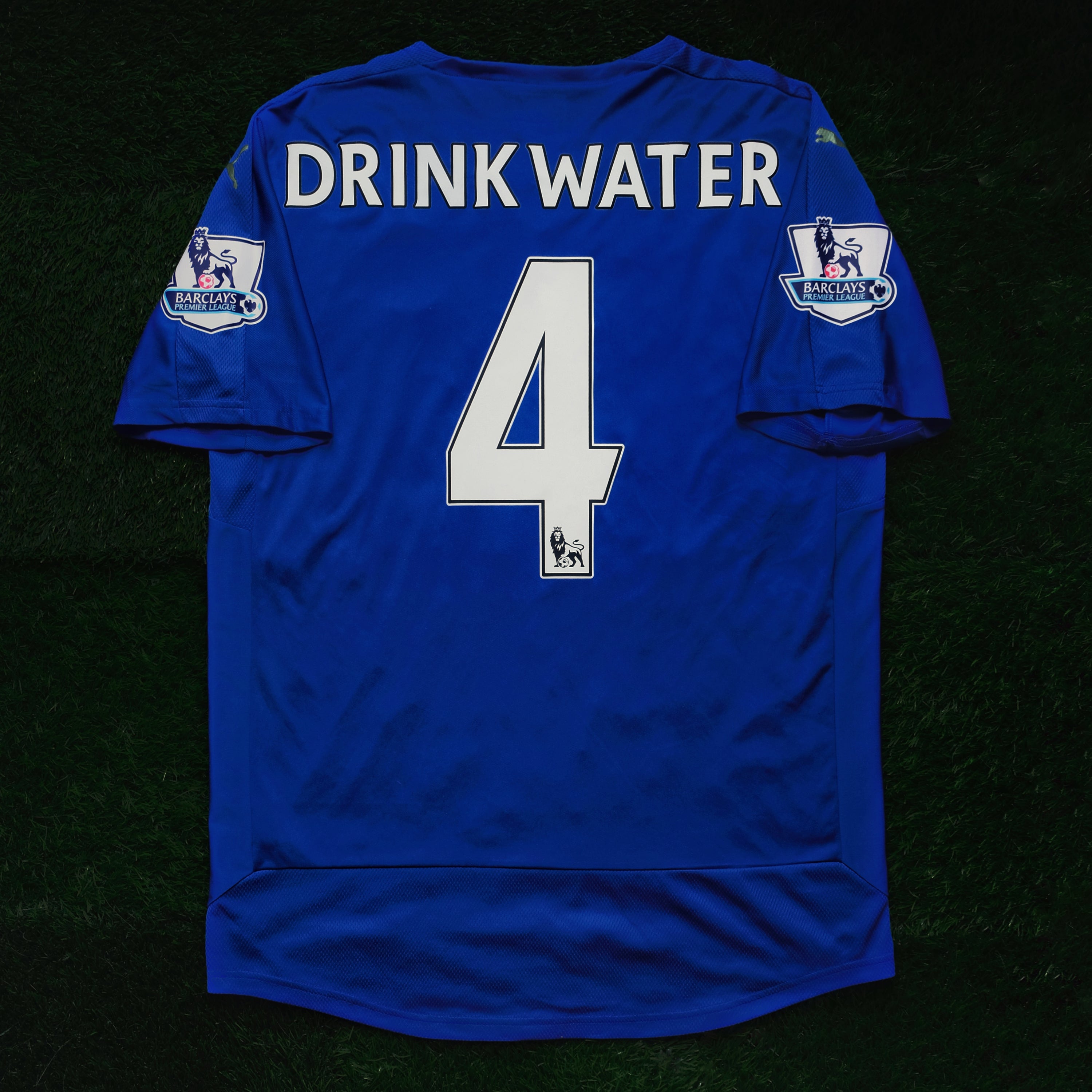 2015/16 Leicester City #4 DRINKWATER Home Jersey (L)