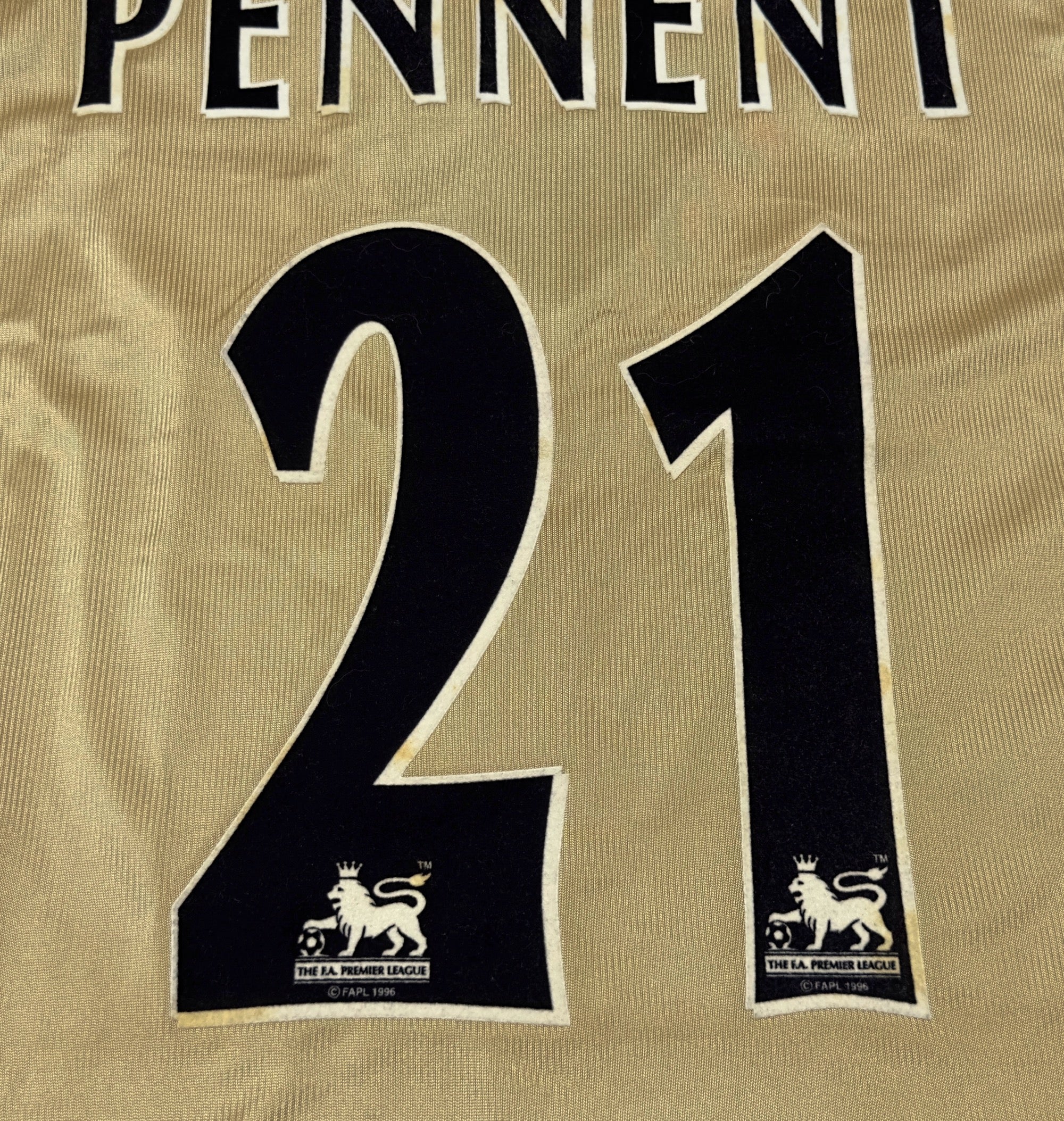 2001/02 Arsenal #21 PENNENT Away Jersey (L)