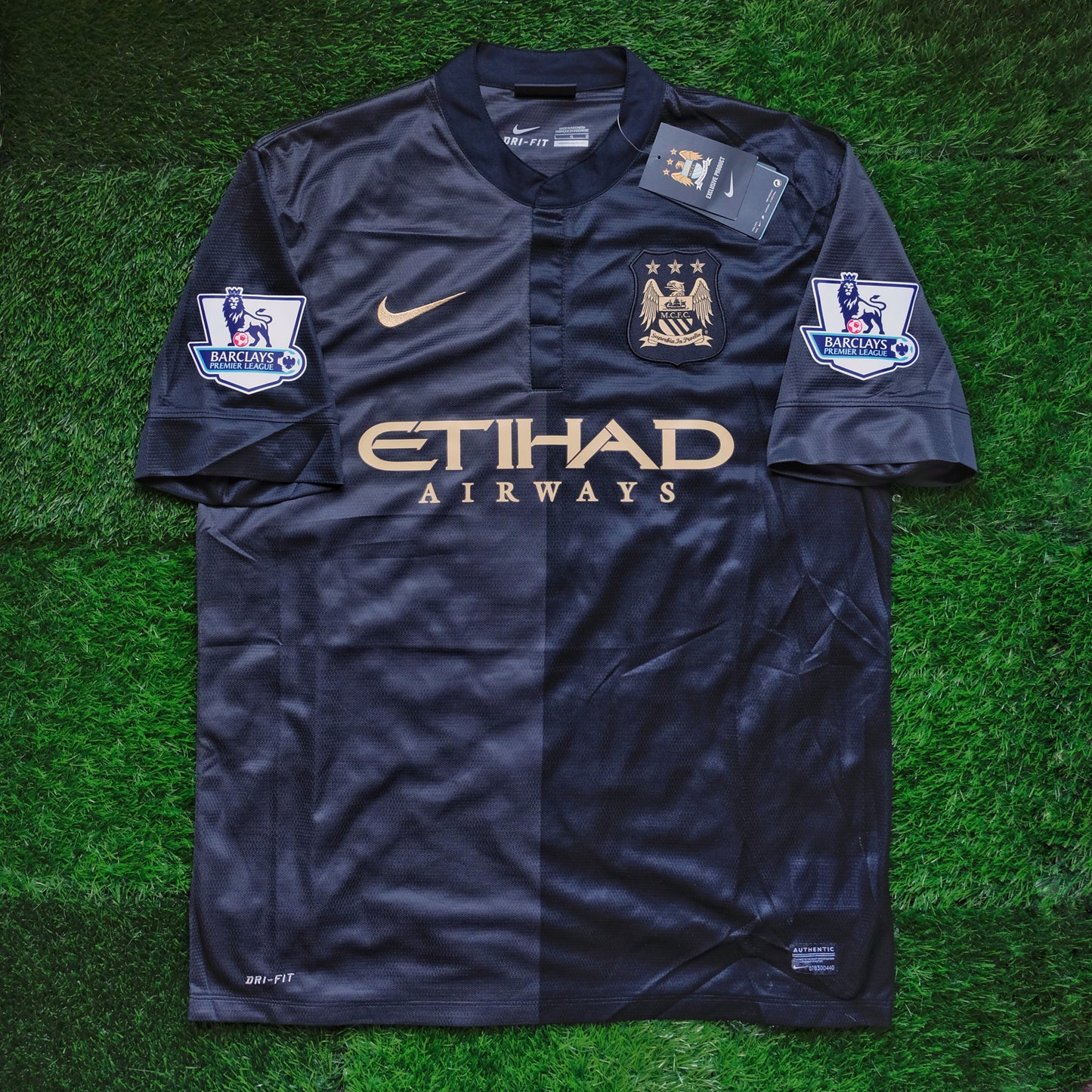 2013/14 Man City #4 KOMPANY Away Jersey (L)