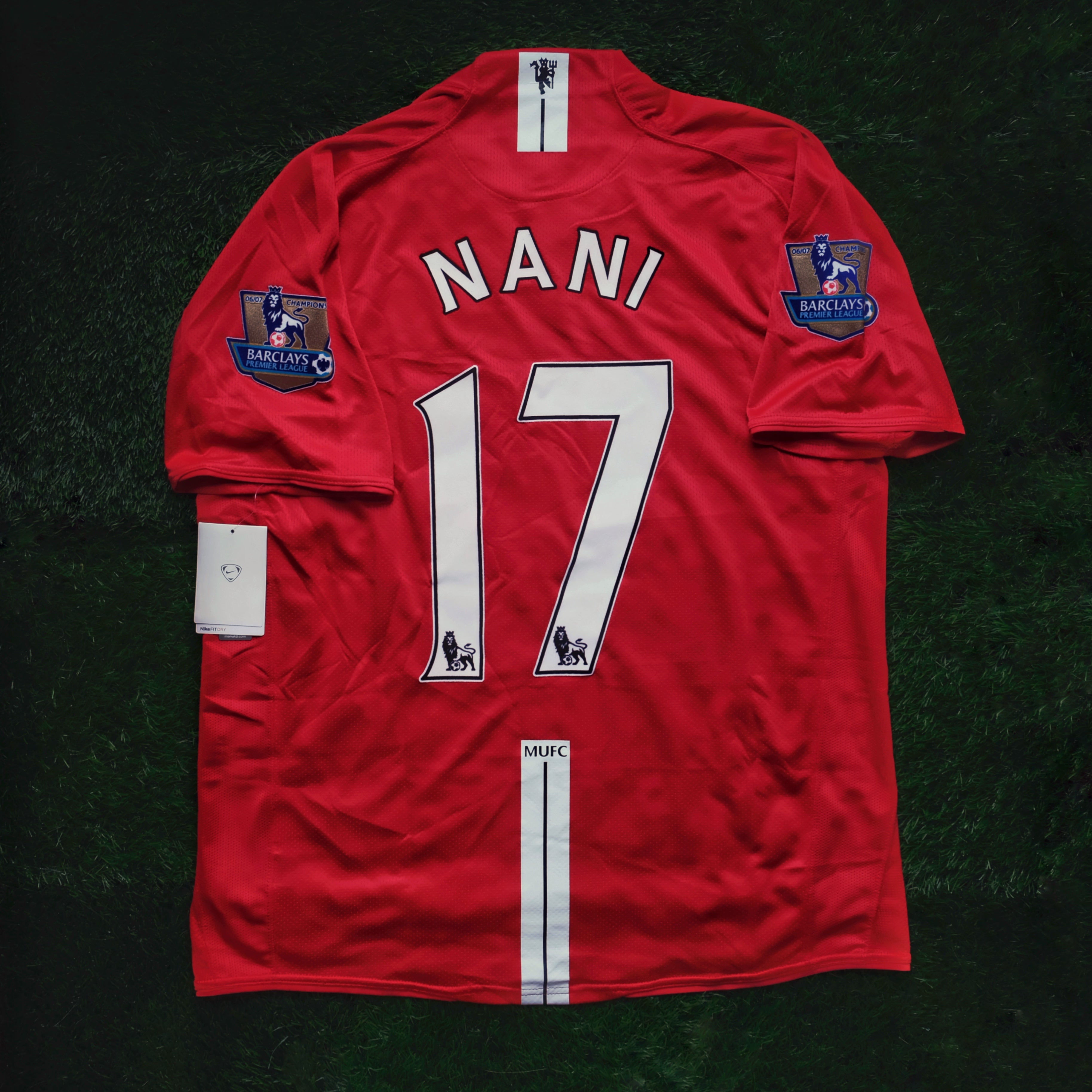 2007/08 Man Utd #17 NANI Home Jersey (L) – Double Kick Football