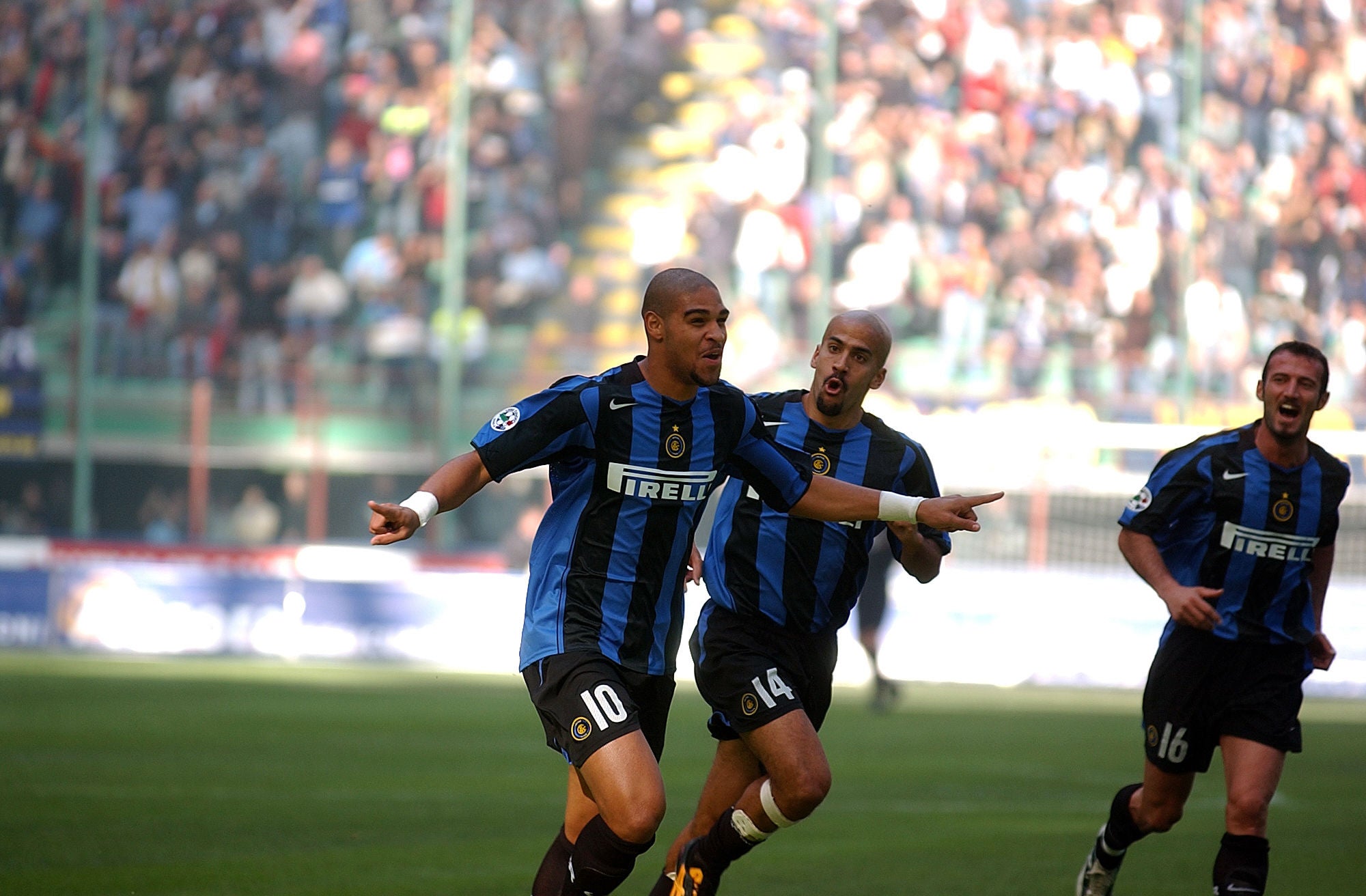 2004/05 Inter Milan #10 ADRIANO Home Jersey (M)