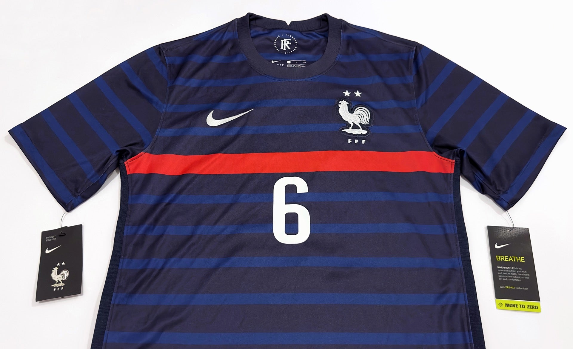 2020/21 France #6 POGBA Home Jersey (S) – Double Kick Football