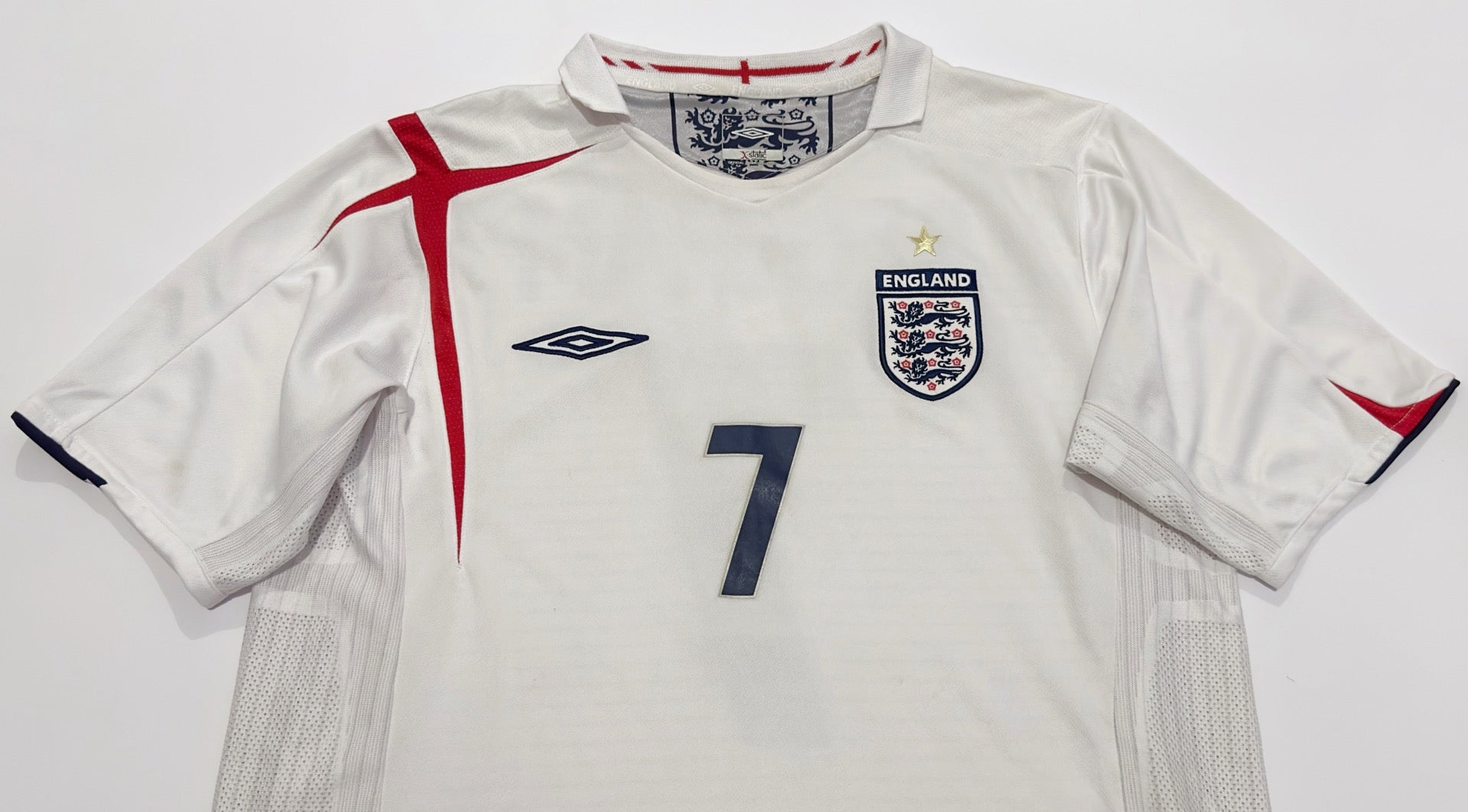 2005/07 England #7 BECKHAM Home Jersey (M)