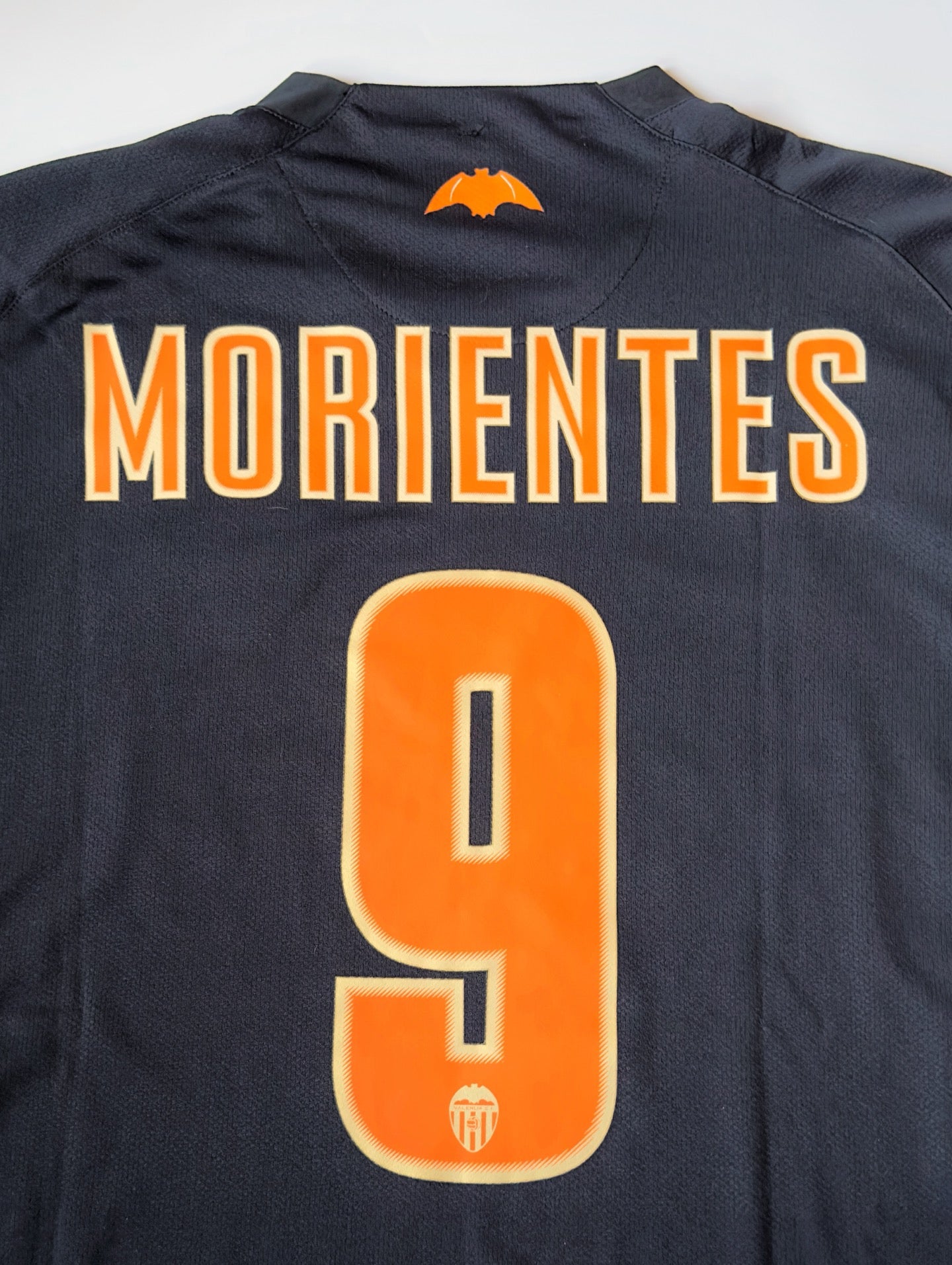 2006/07 Valencia #9 MORIENTES Away Jersey (L)