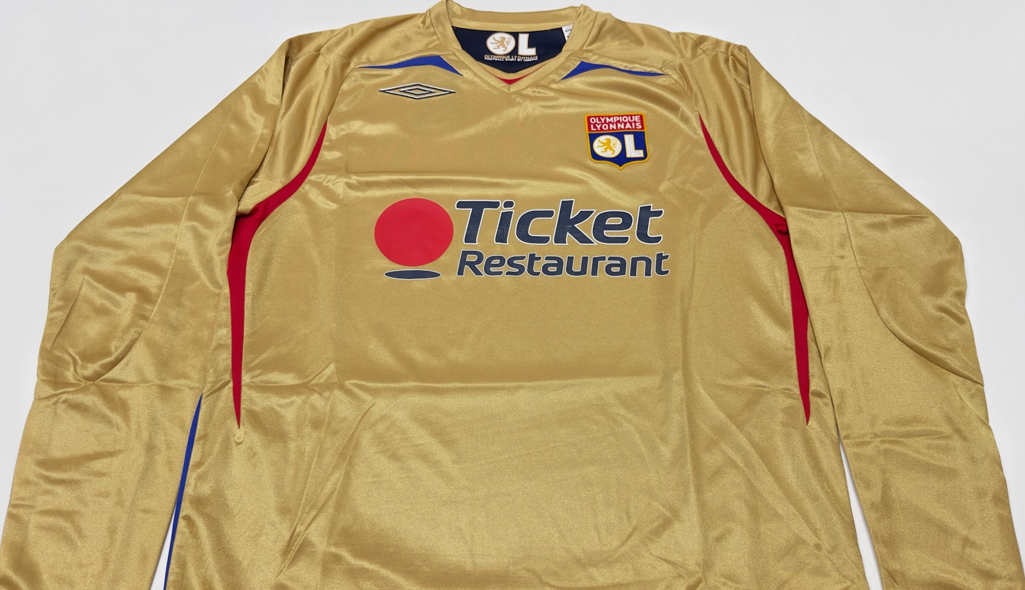 2007/08 Olympique Lyonnais Away Jersey (M) L/S