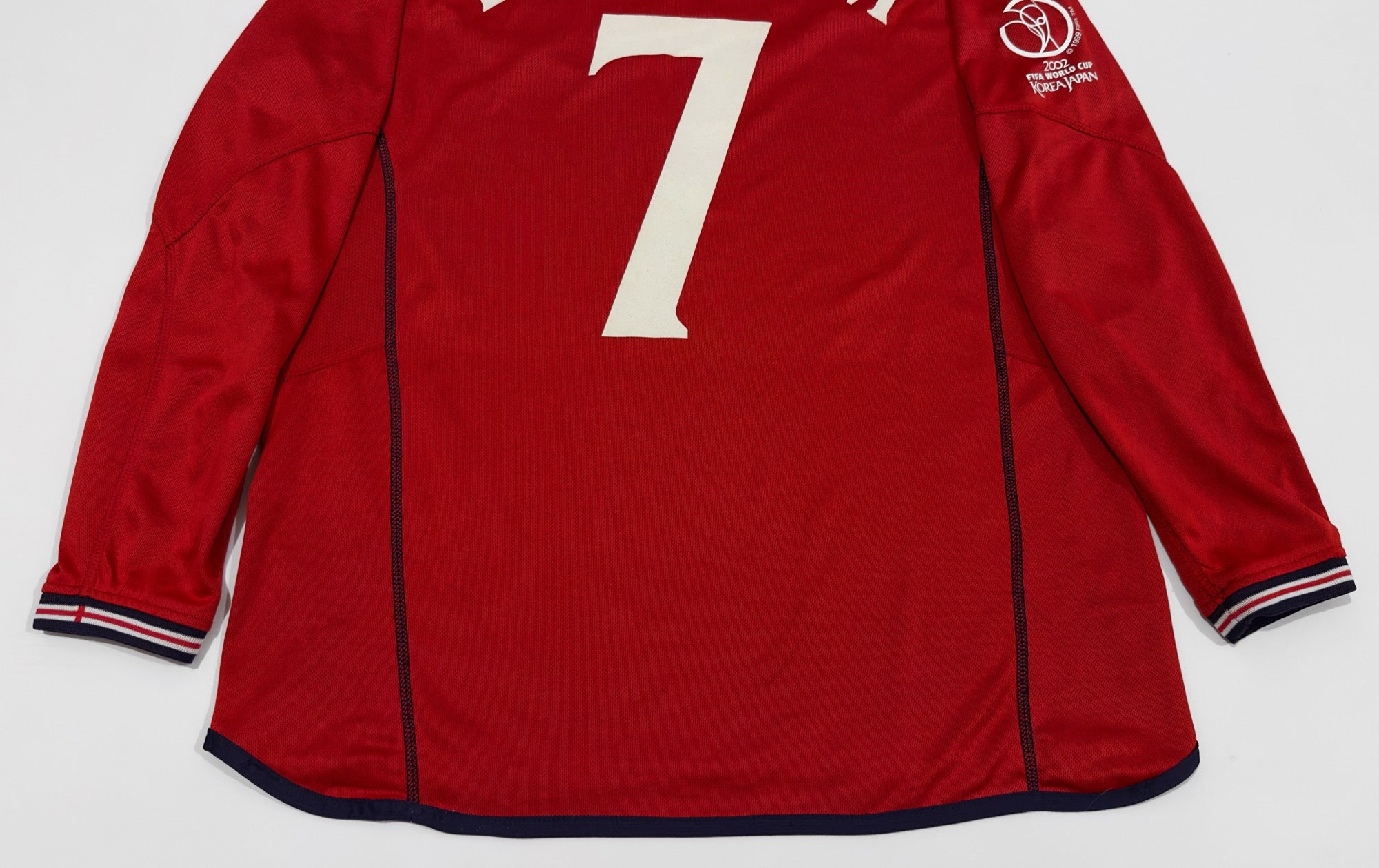 2002/04 England #7 BECKHAM Away Jersey (M) L/S