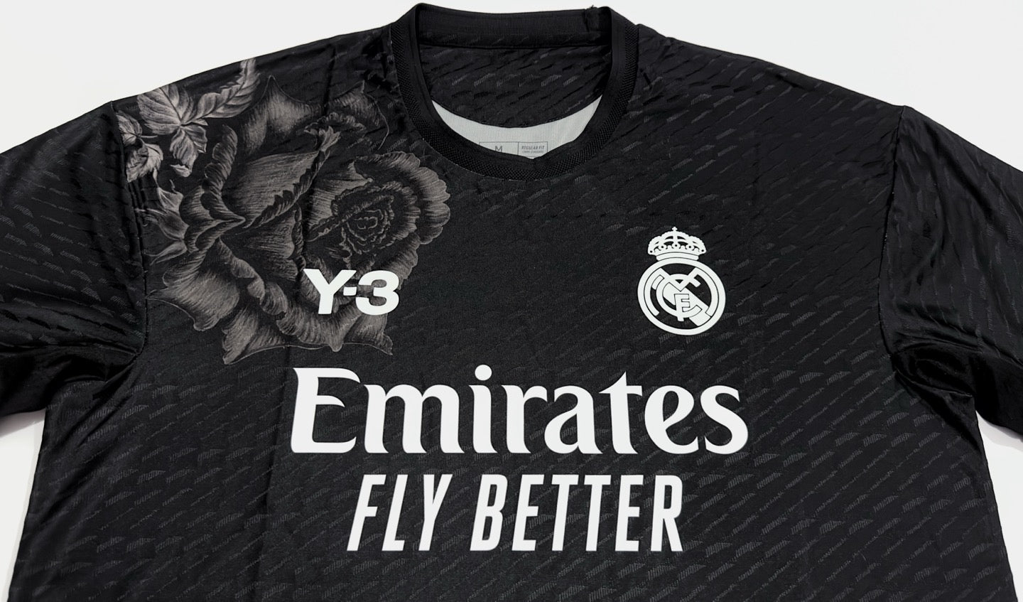 2023/24 Real Madrid X Y-3 Fourth GK Black Jersey (M 2023/24 Real Madrid X Y-3 Fourth GK Black Jersey (M