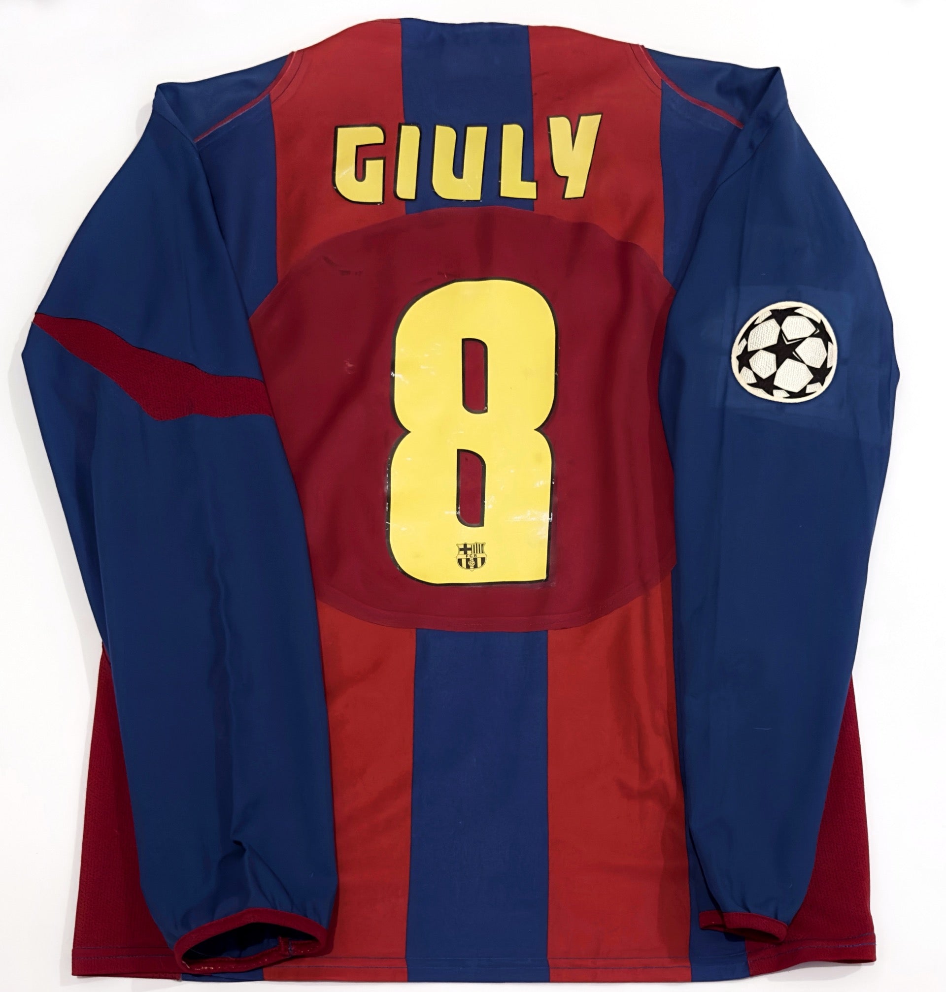 2004/05 Barcelona #8 GIULY Home Jersey (M) L/S