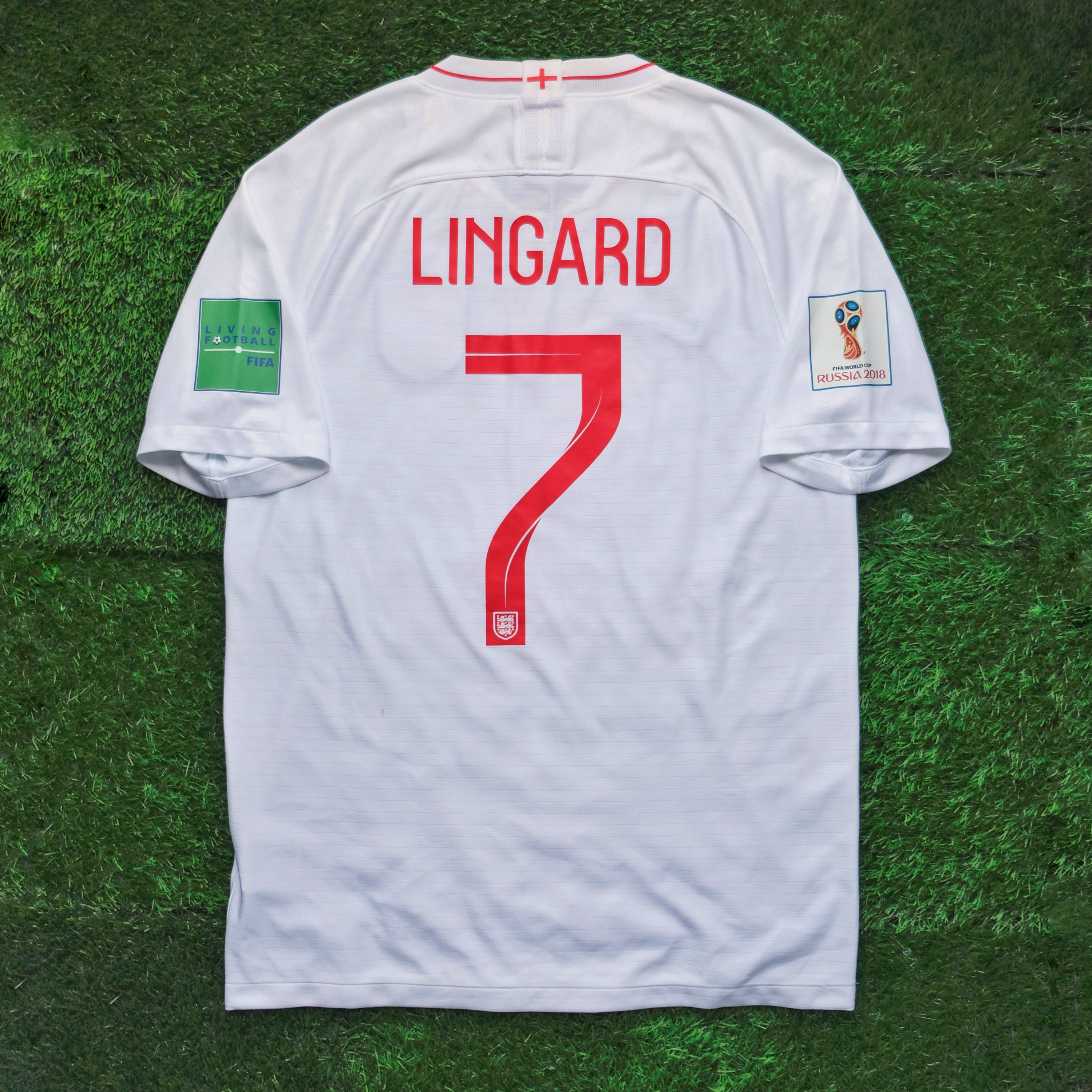 2018/19 England #7 LINGARD Home Jersey (M)