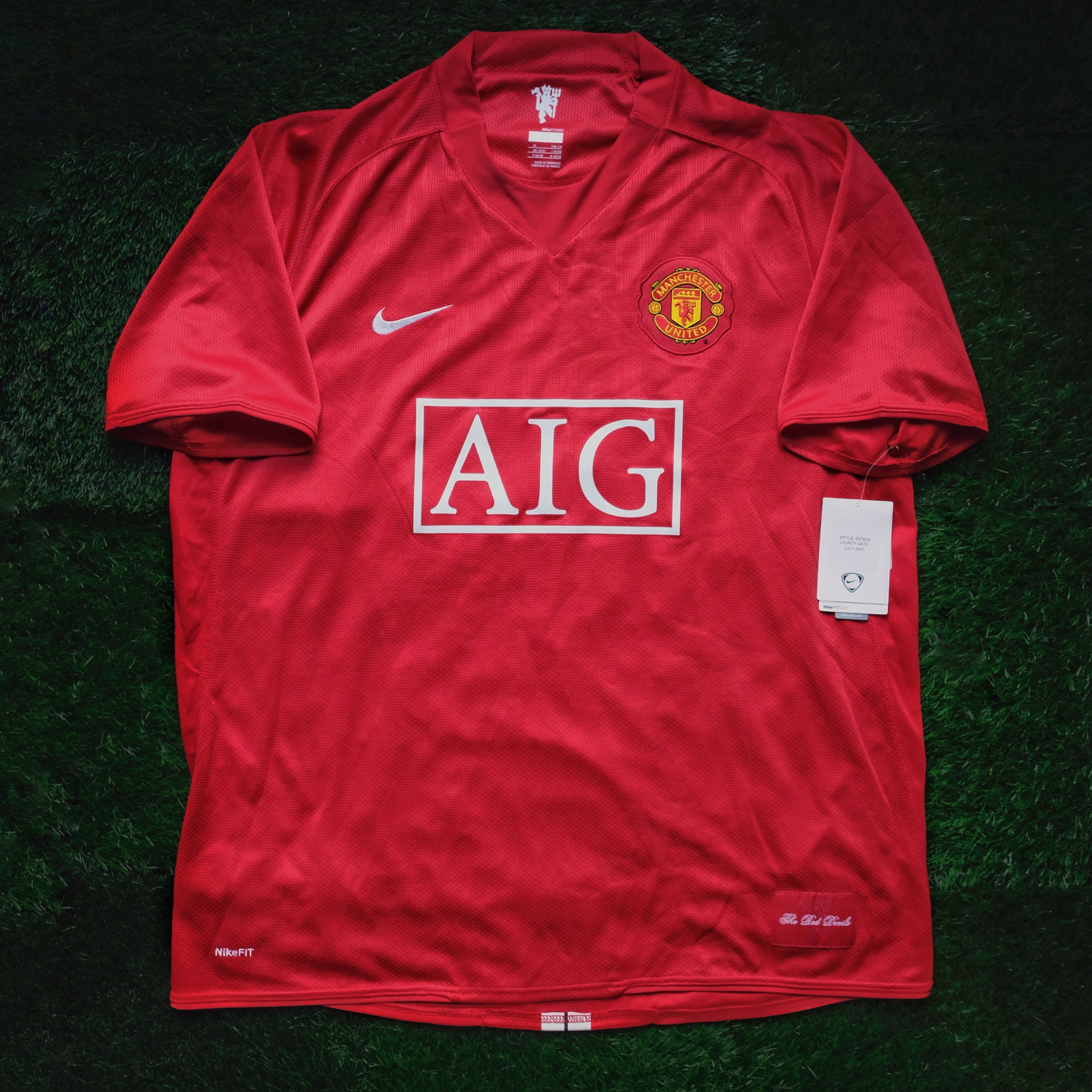 2007/09 Man Utd Home Jersey (XL)