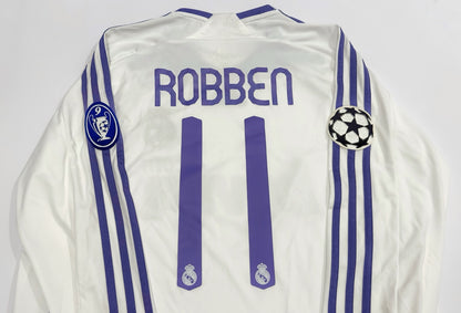 2007/08 Real Madrid #11 ROBBEN Home Jersey (M) L/S