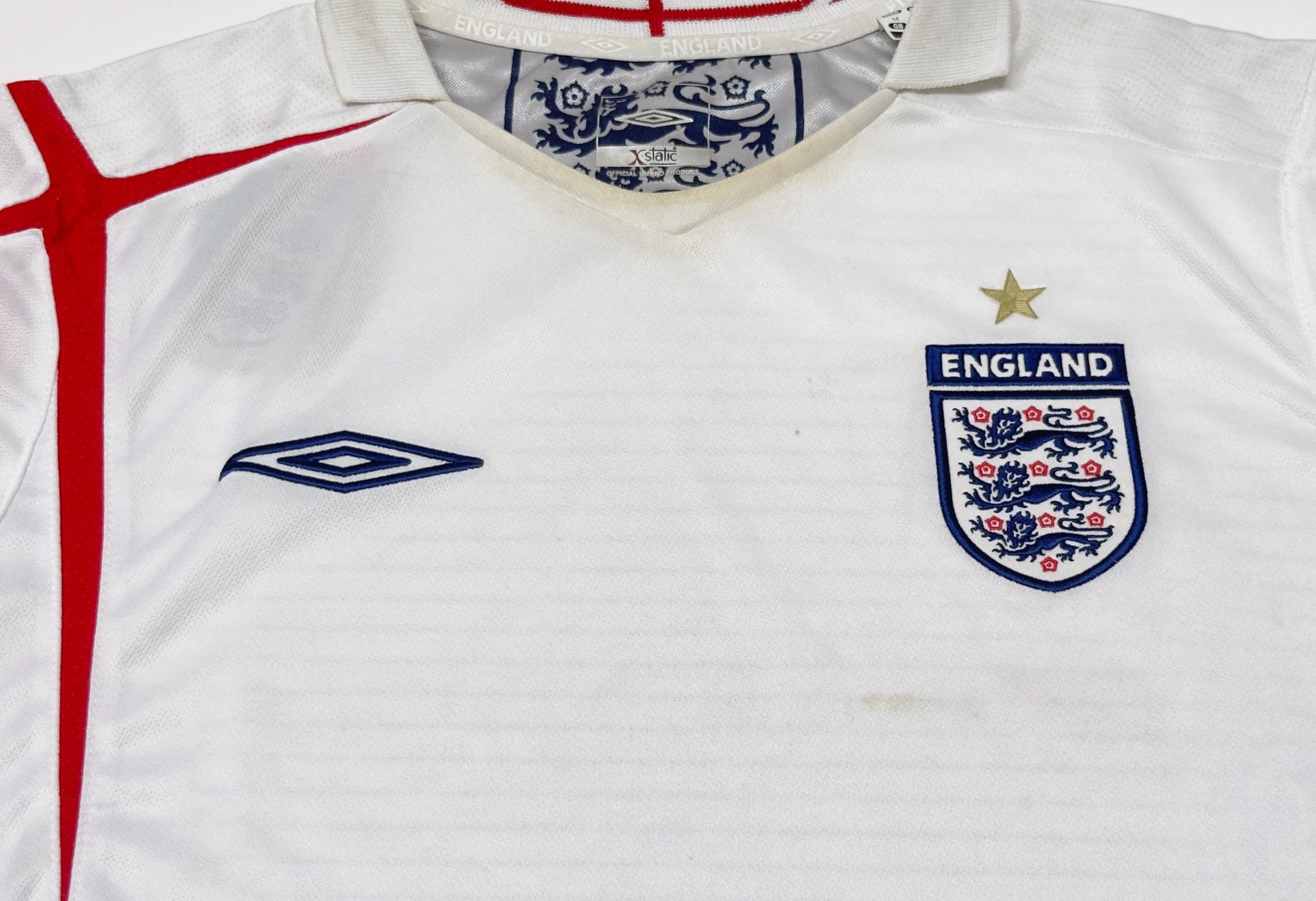 2005/07 England Home Jersey (M) L/S