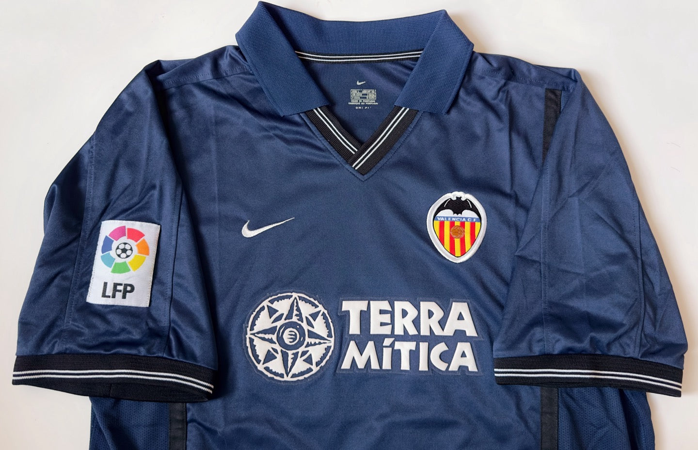 2000/01 Valencia #6 MENDIETA Away Jersey (L)